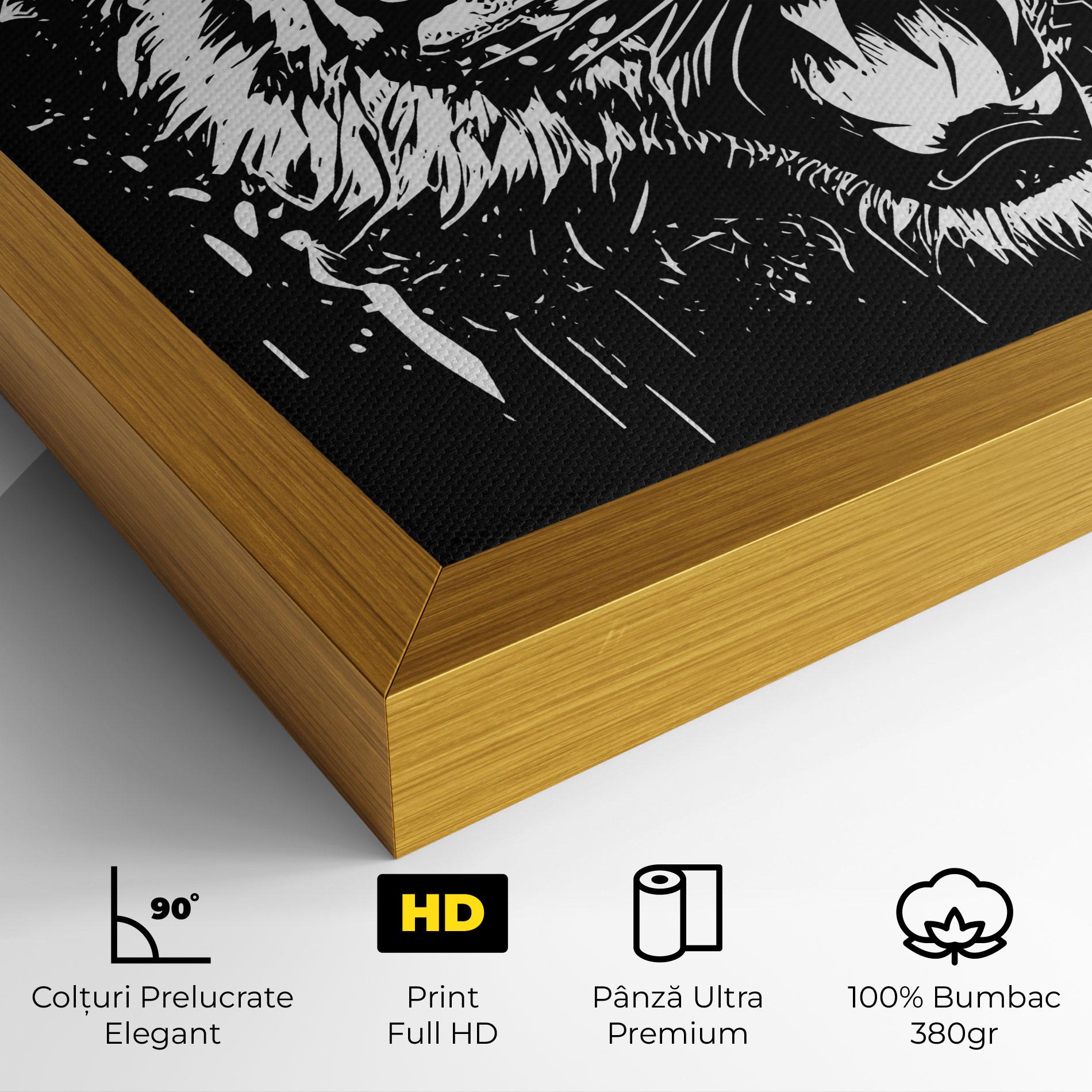 Tablou Canvas Angry Tiger Head mockup 4