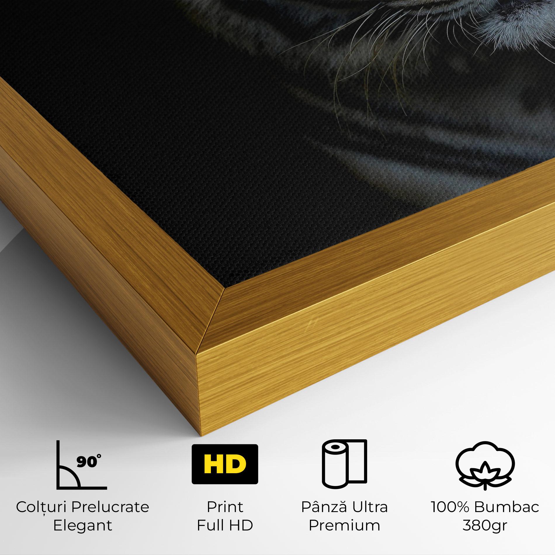 Tablou Canvas Close Up Tiger mockup 4