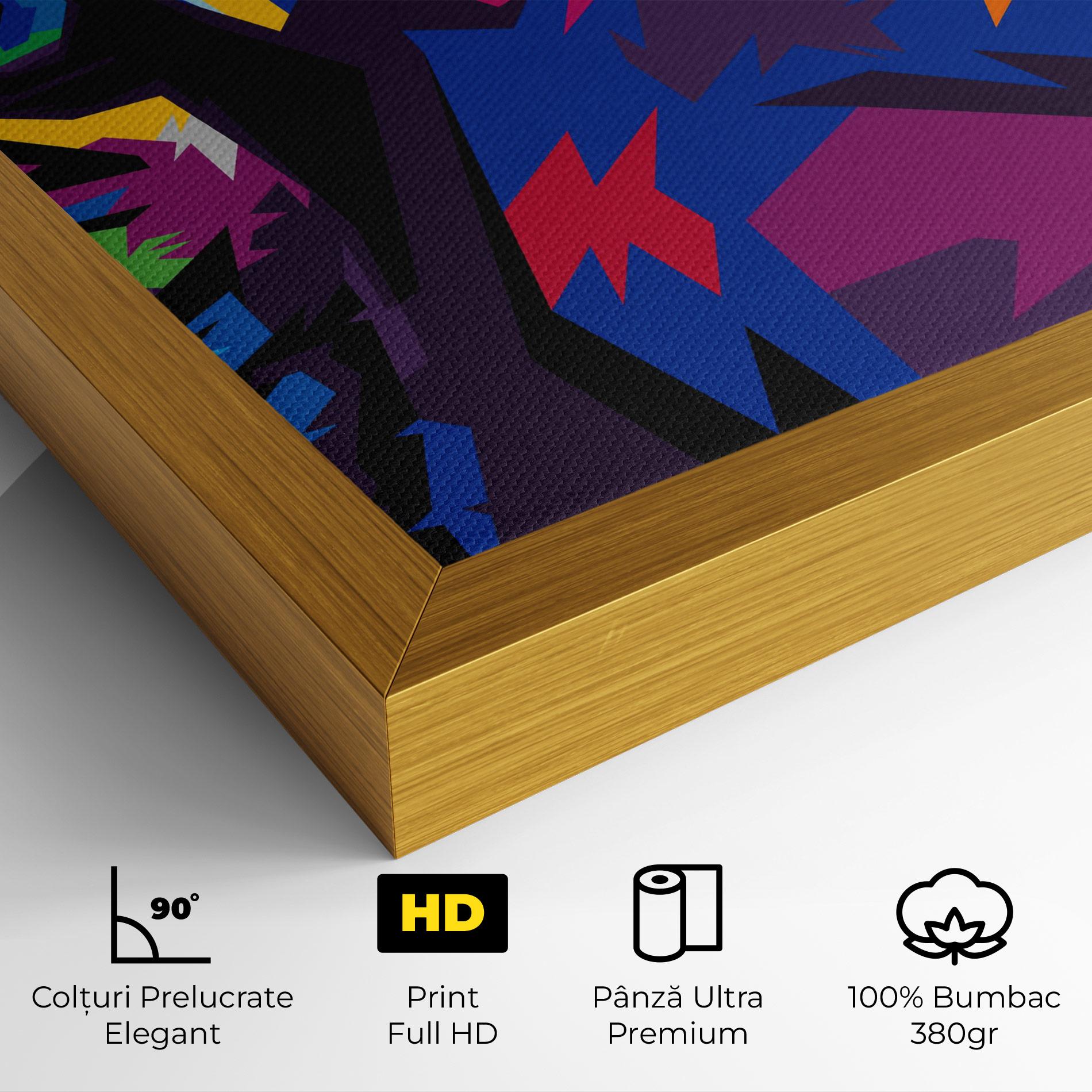 Tablou Canvas Colourul Tiger Eyes mockup 4