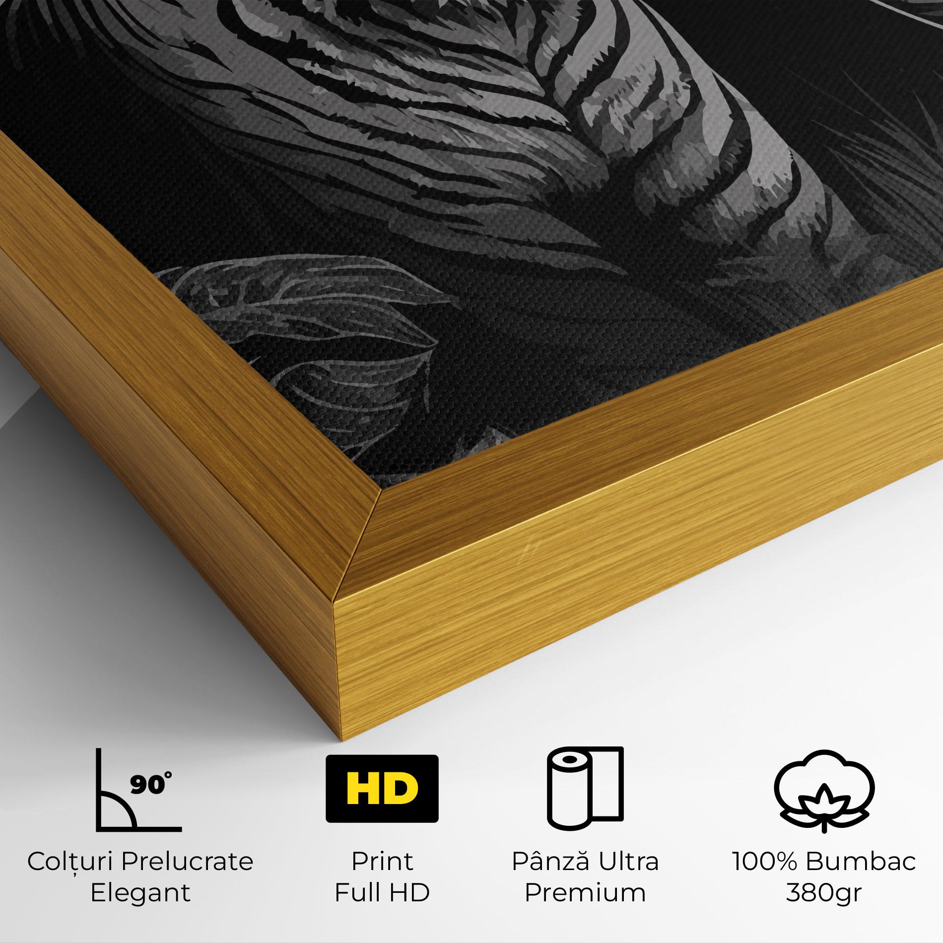 Tablou Canvas Grey Tiger mockup 4