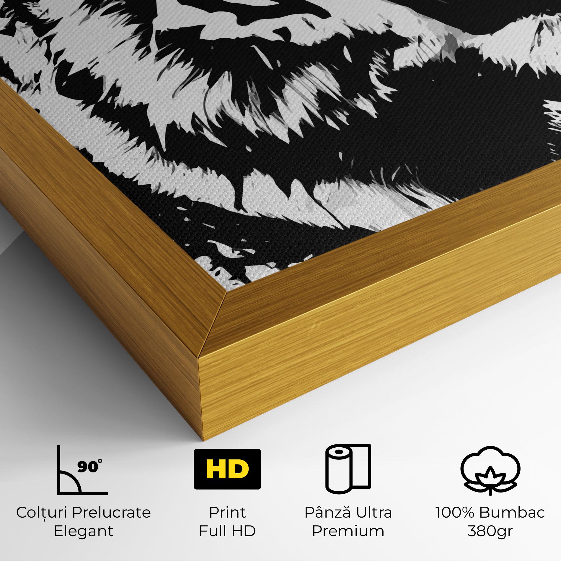 Tablou Canvas Ink Art Tiger mockup 4