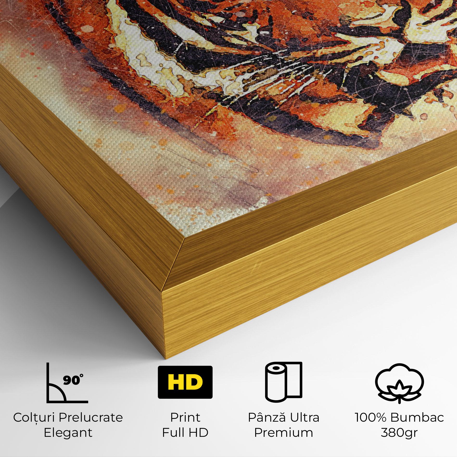 Tablou Canvas Tiger Colors mockup 4