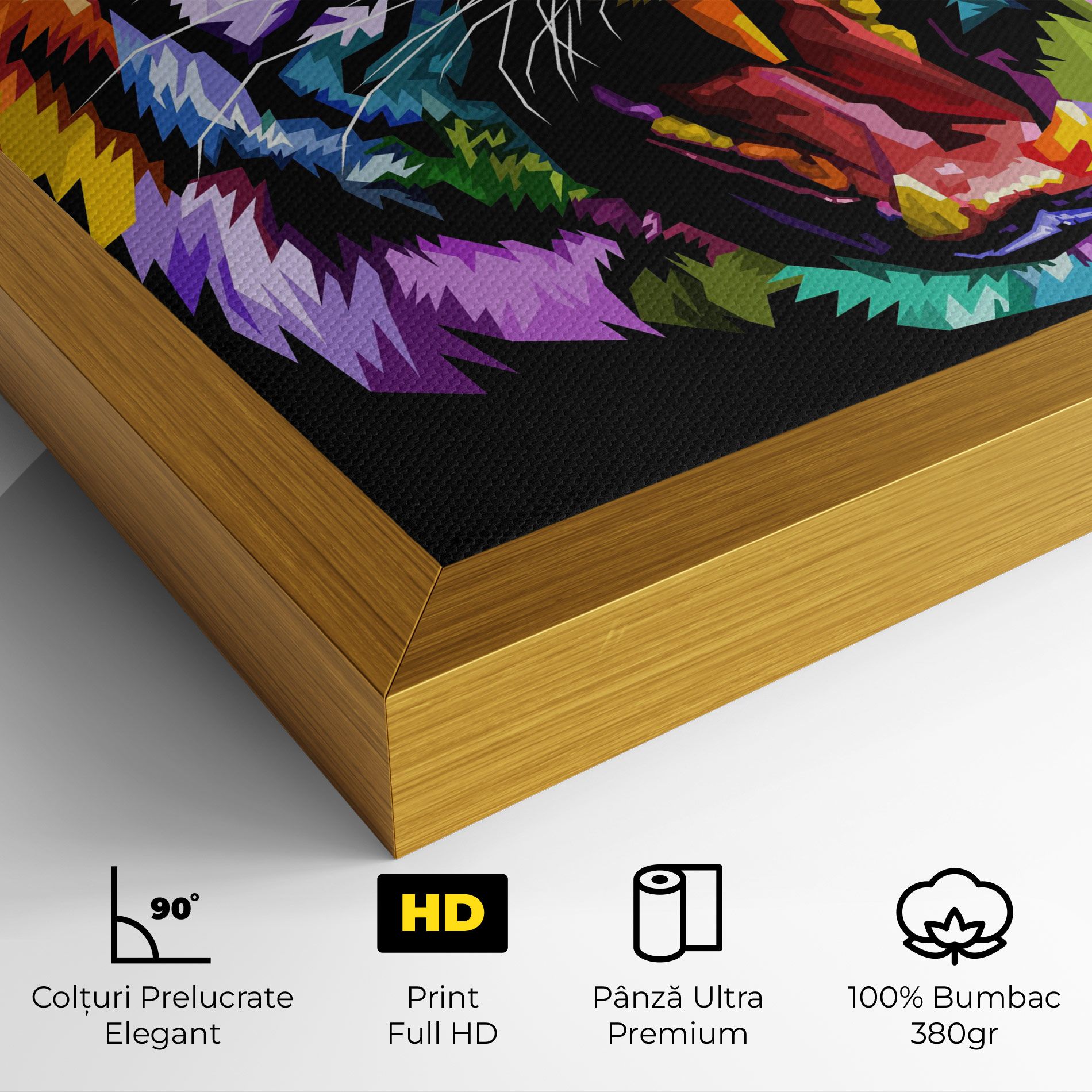 Tiger On Black mockup 4