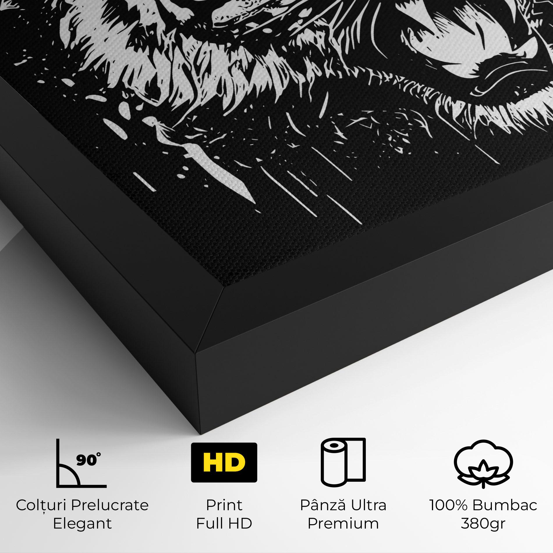 Tablou Canvas Angry Tiger Head mockup 4