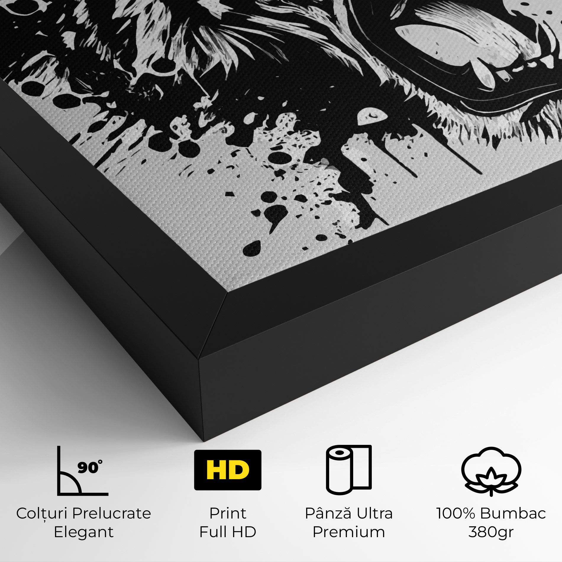 Black Grey Tiger mockup 4