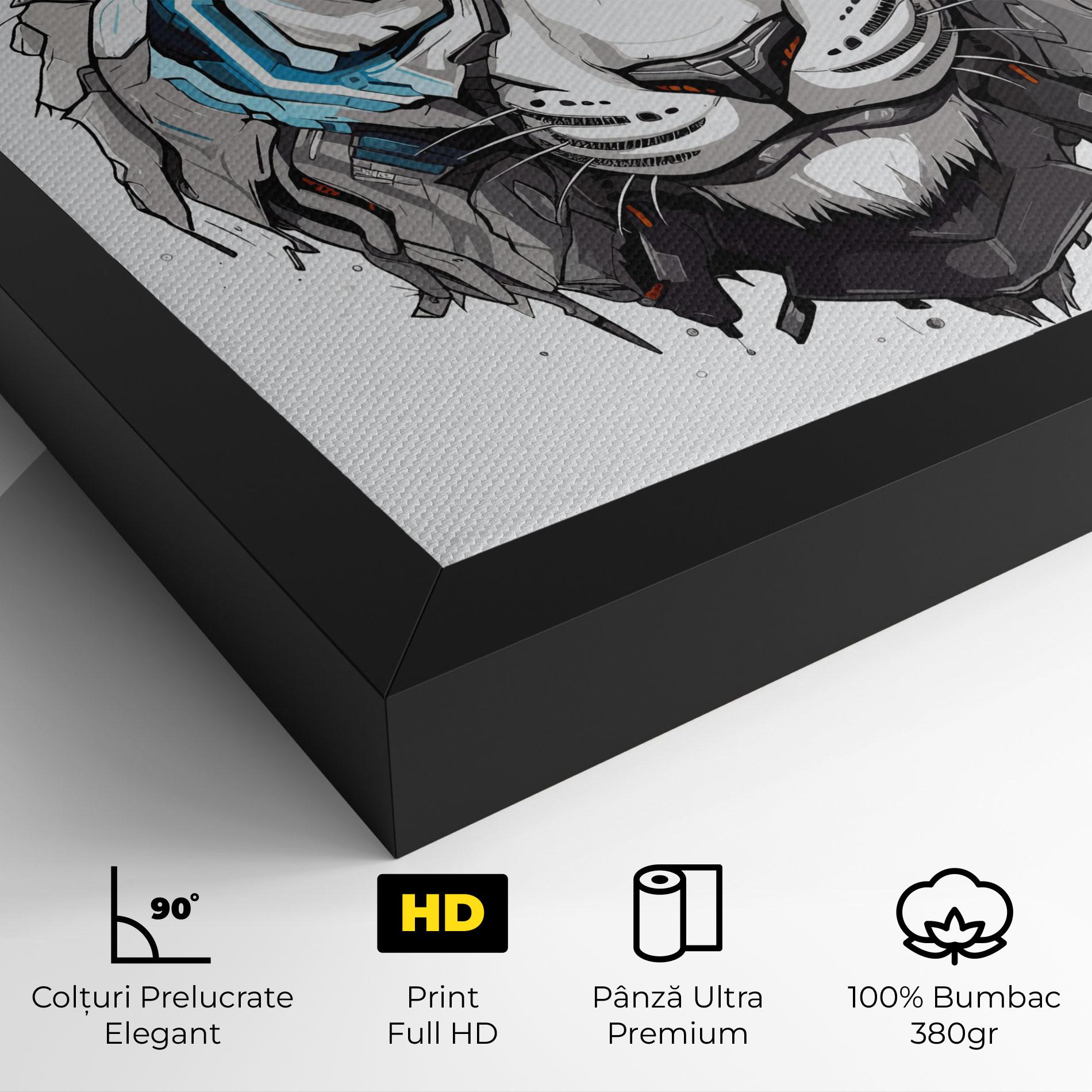 Tablou Canvas Cyborg Tiger mockup 4
