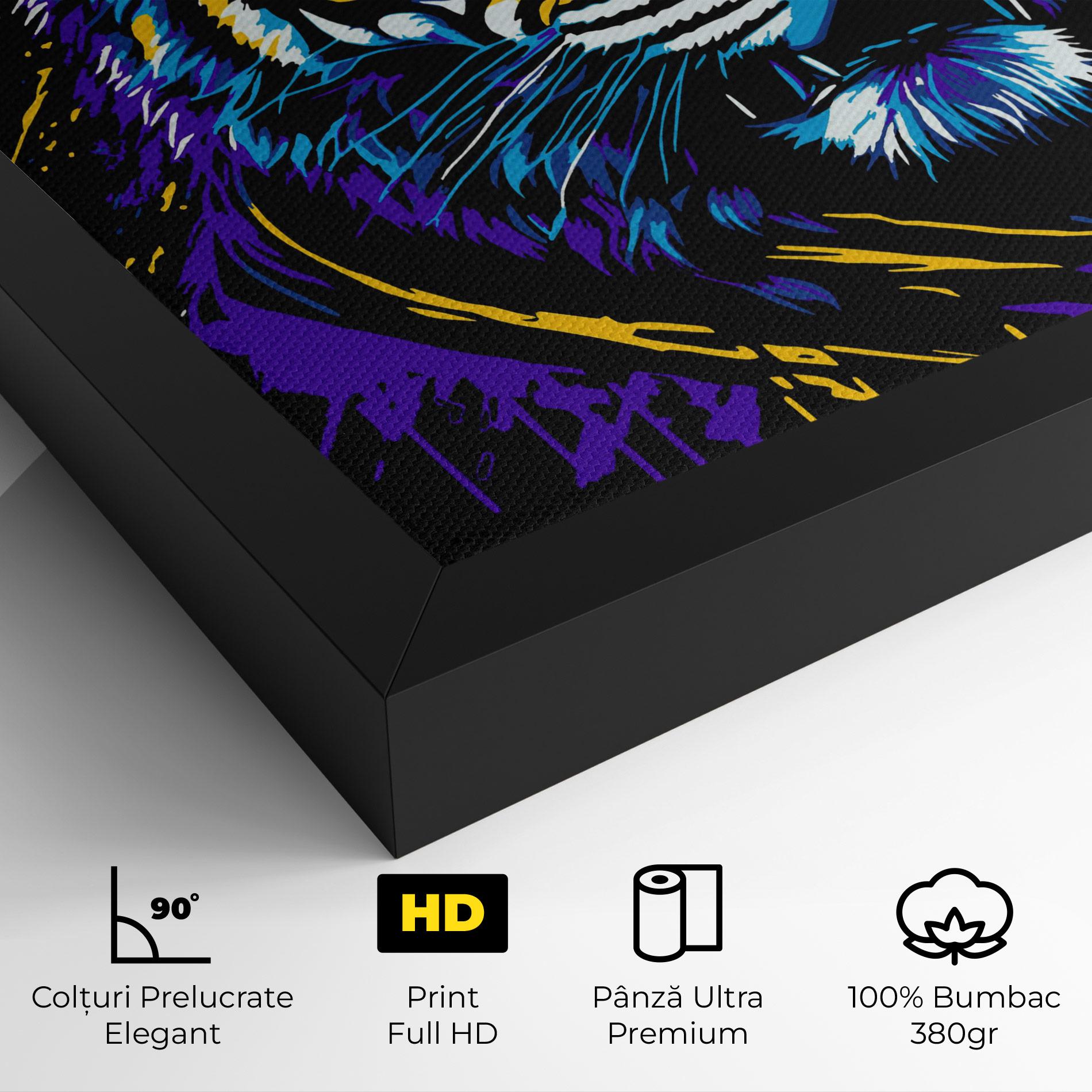 Tablou Canvas Glasses Tiger mockup 4