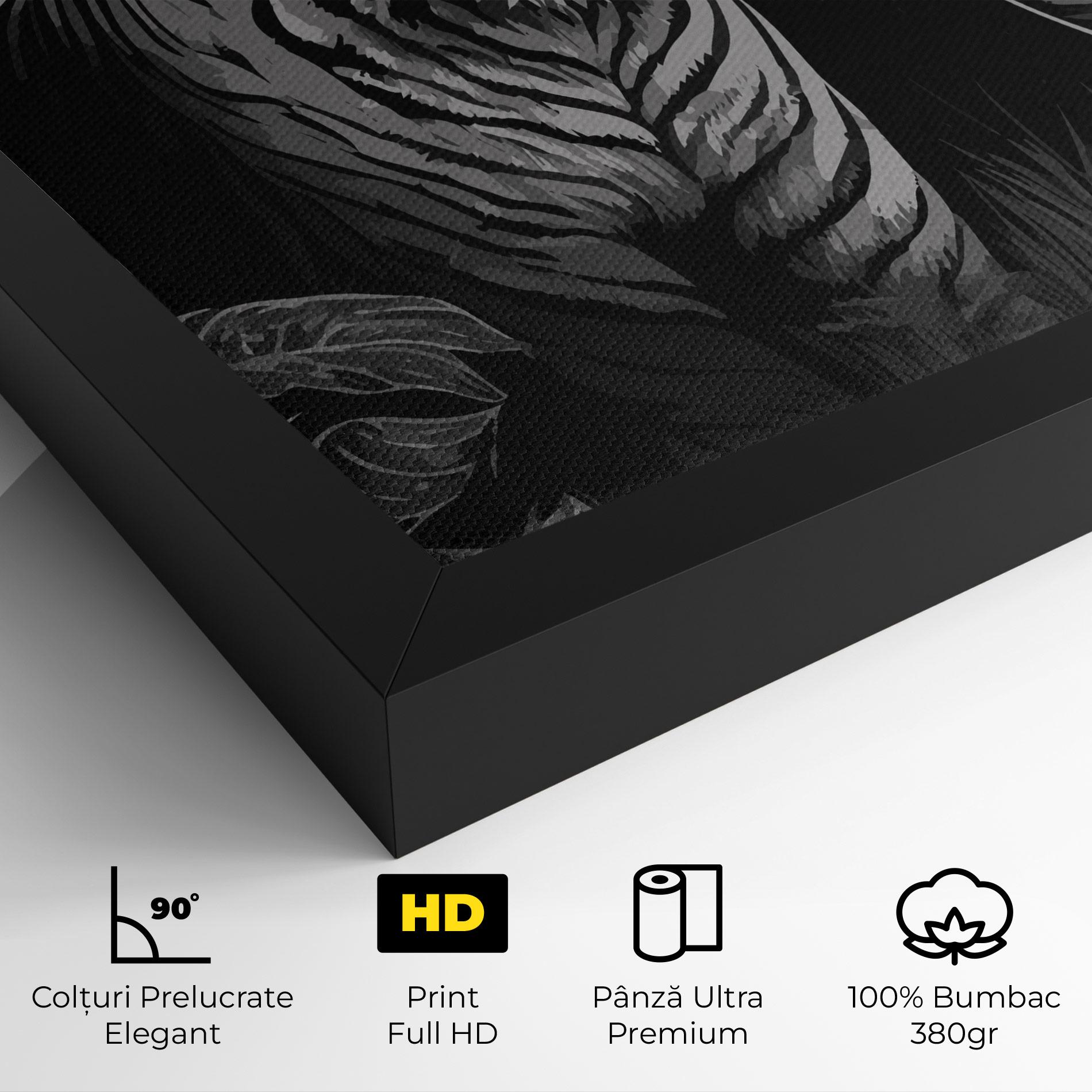 Tablou Canvas Grey Tiger mockup 4