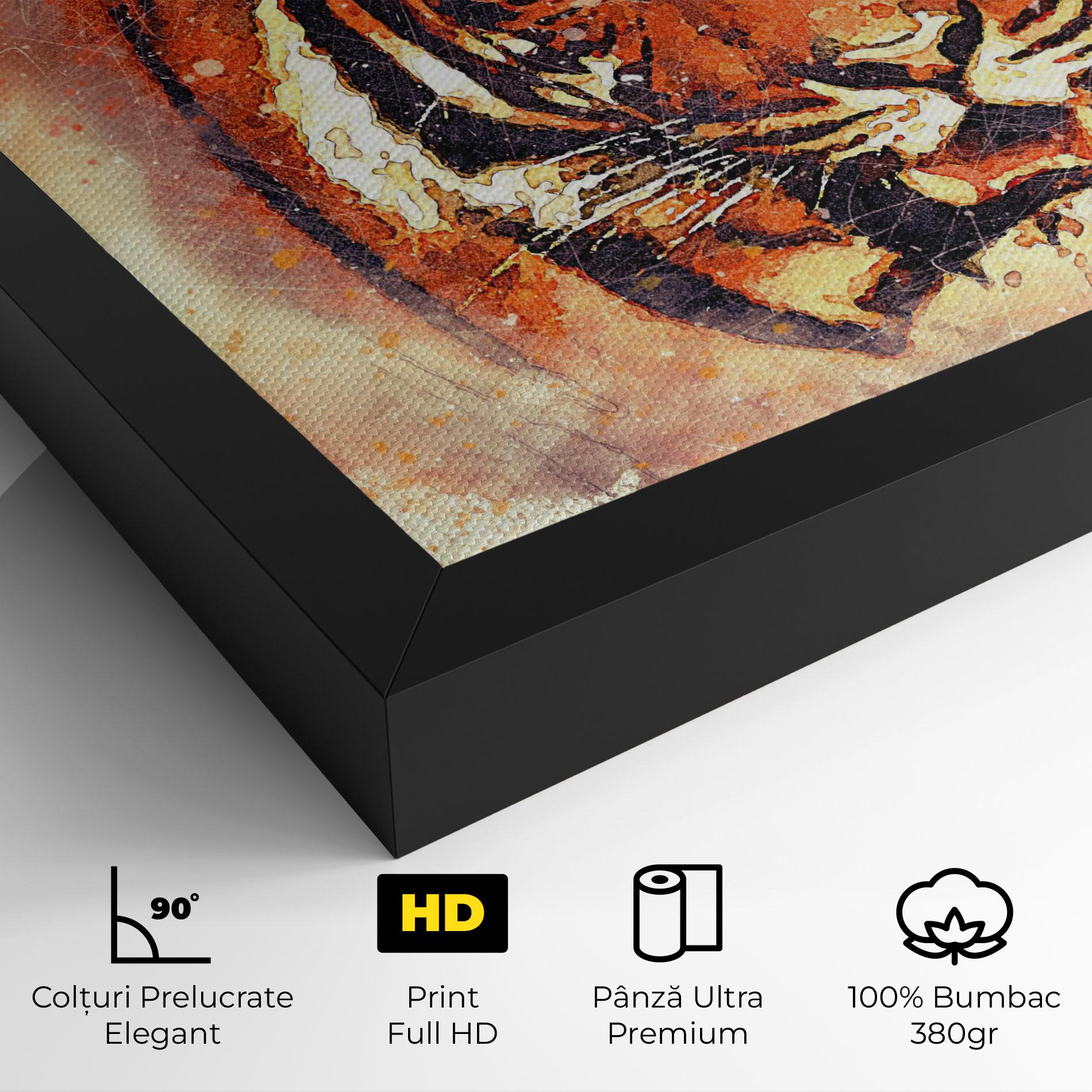Tablou Canvas Tiger Colors mockup 4