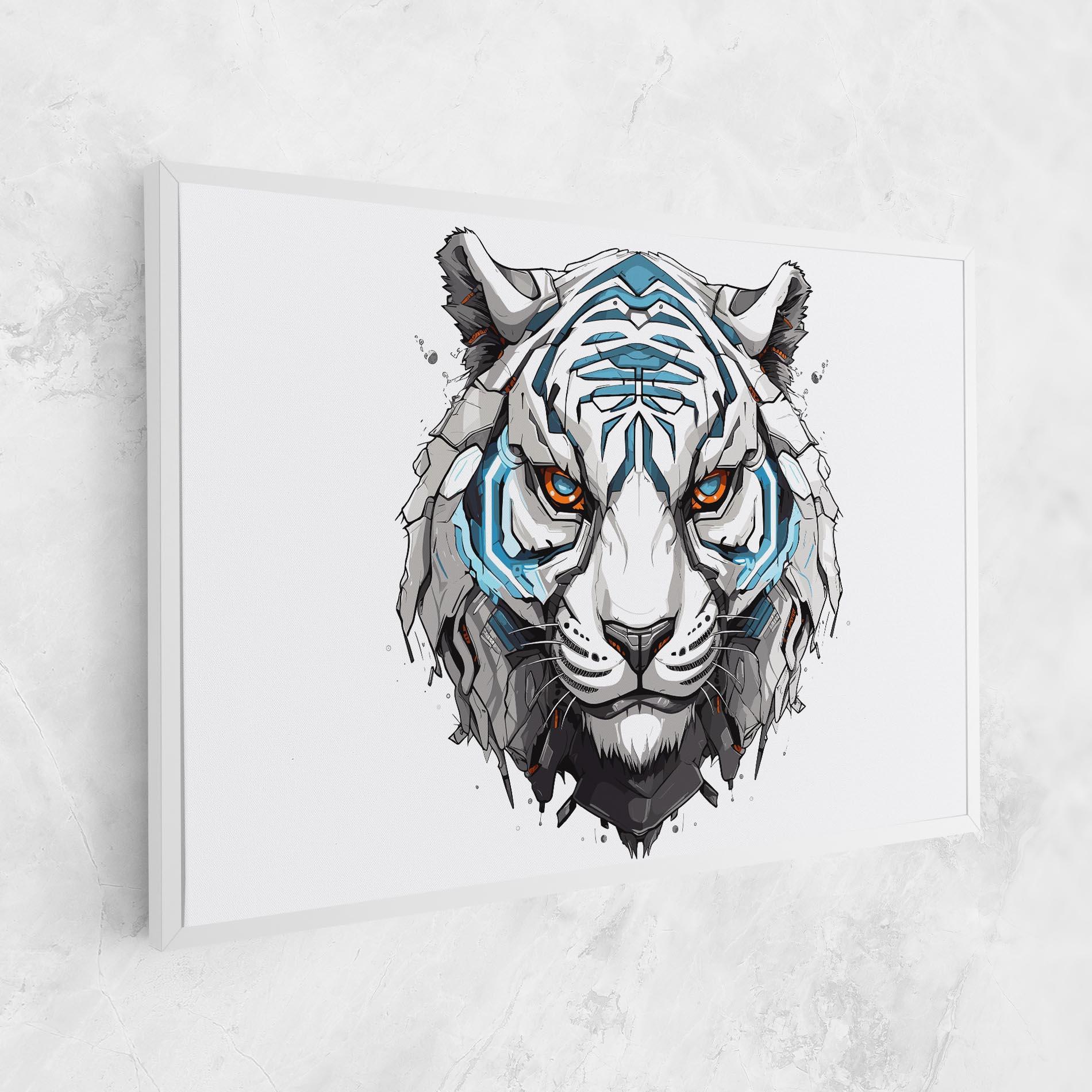 Tablou Canvas Cyborg Tiger mockup 1