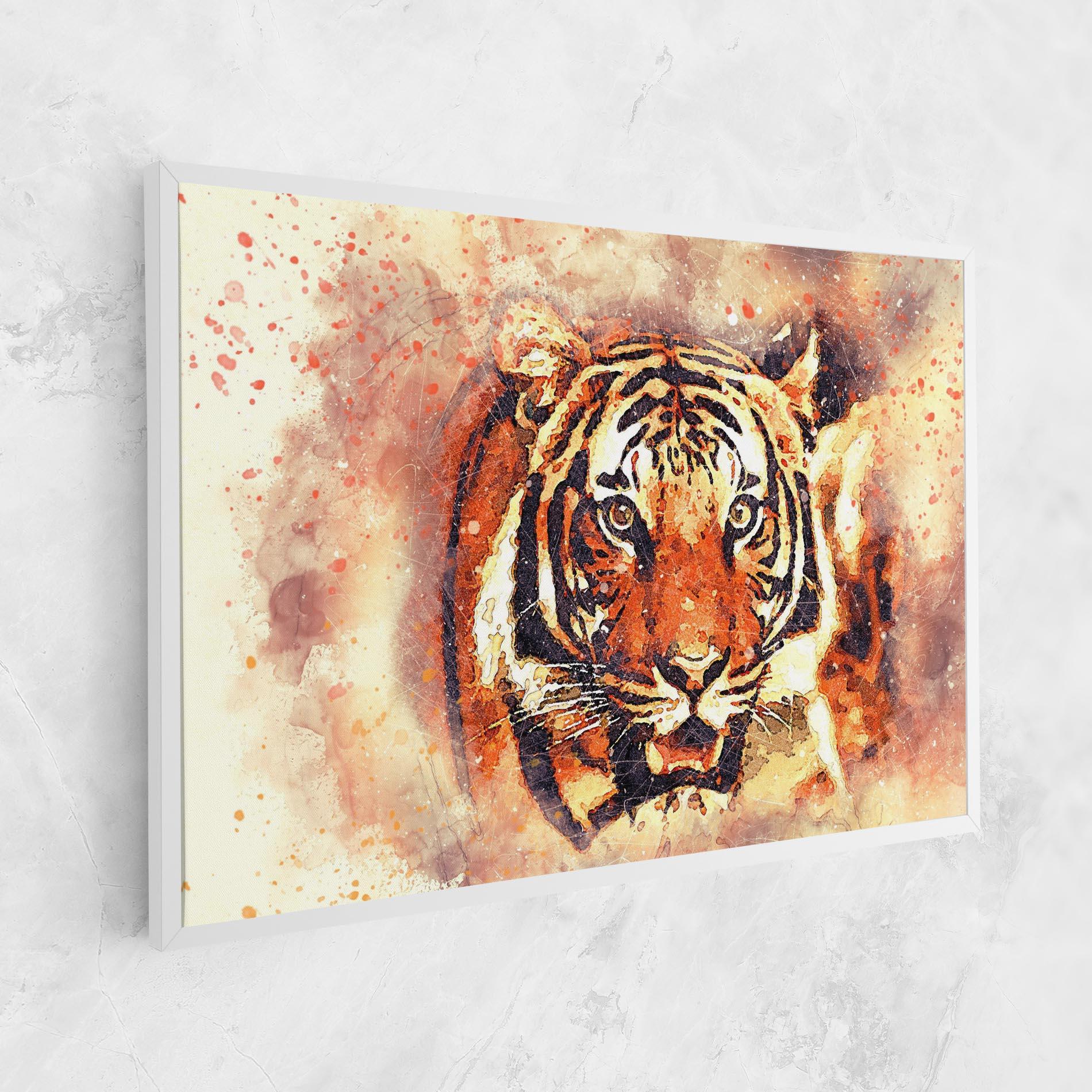 Tablou Canvas Tiger Colors mockup 1