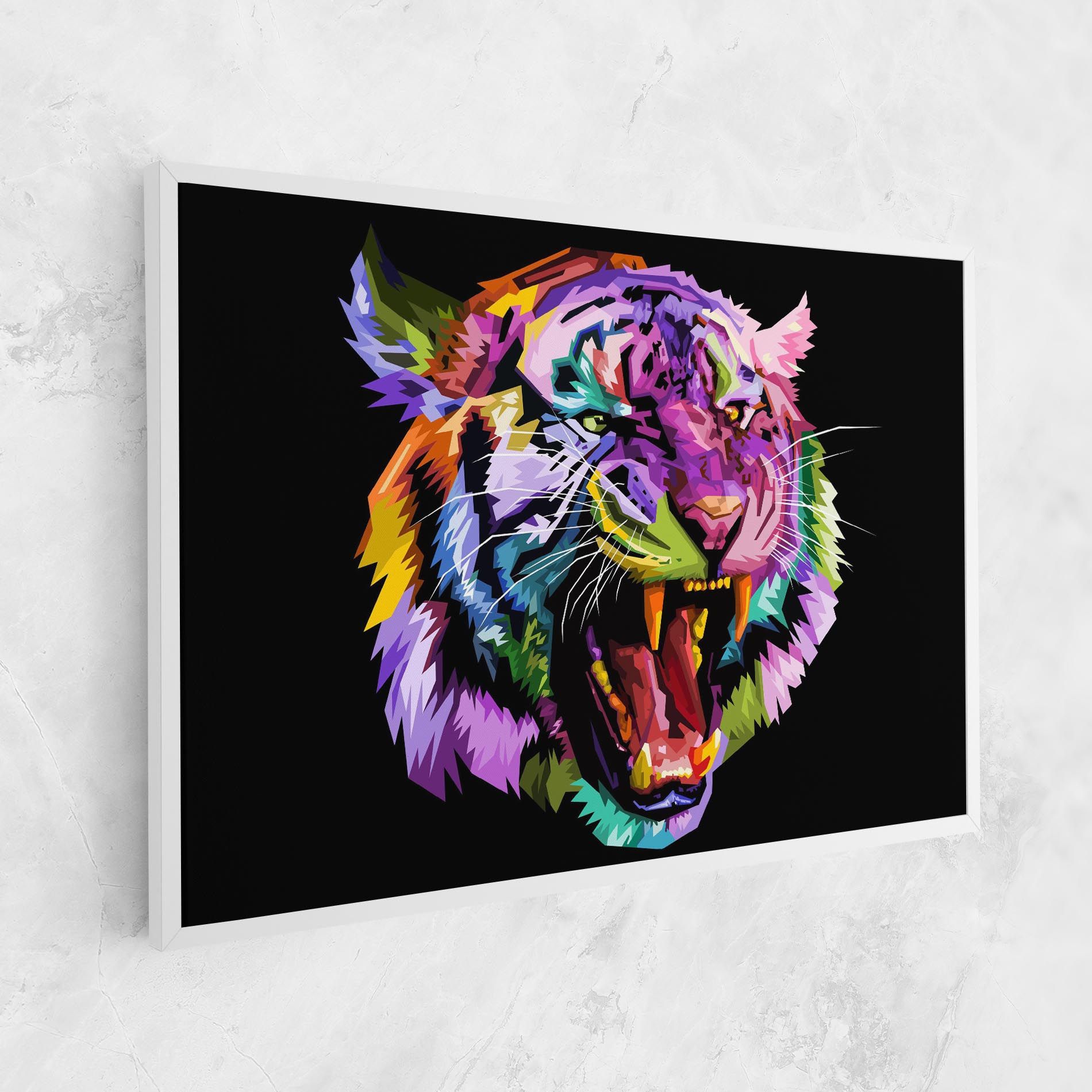 Tiger On Black mockup 1