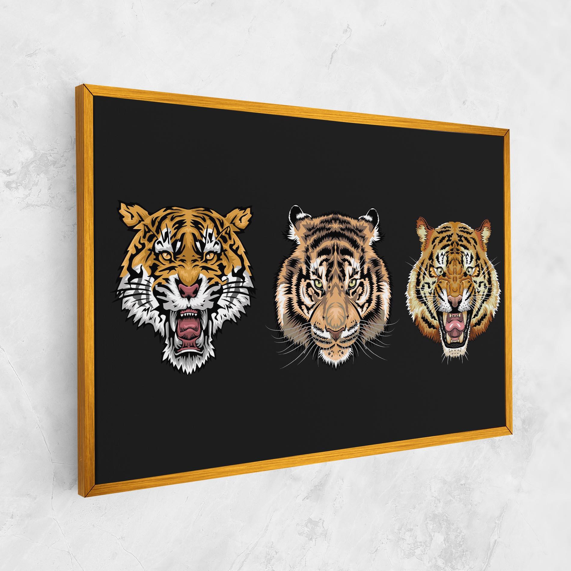 Tablou Canvas 3 Tigers mockup 1