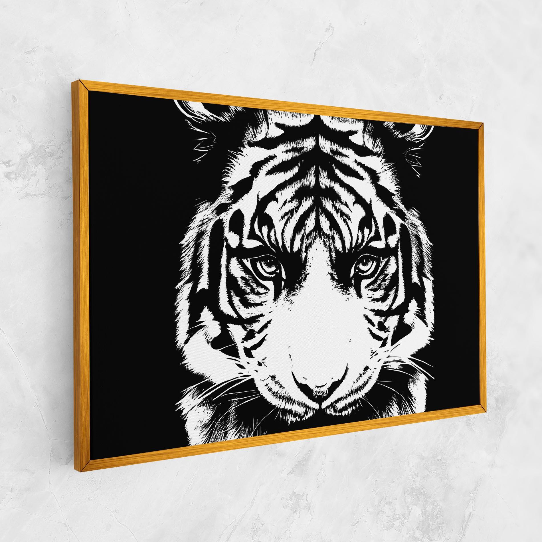Tablou Canvas Big Eyes Tiger mockup 1