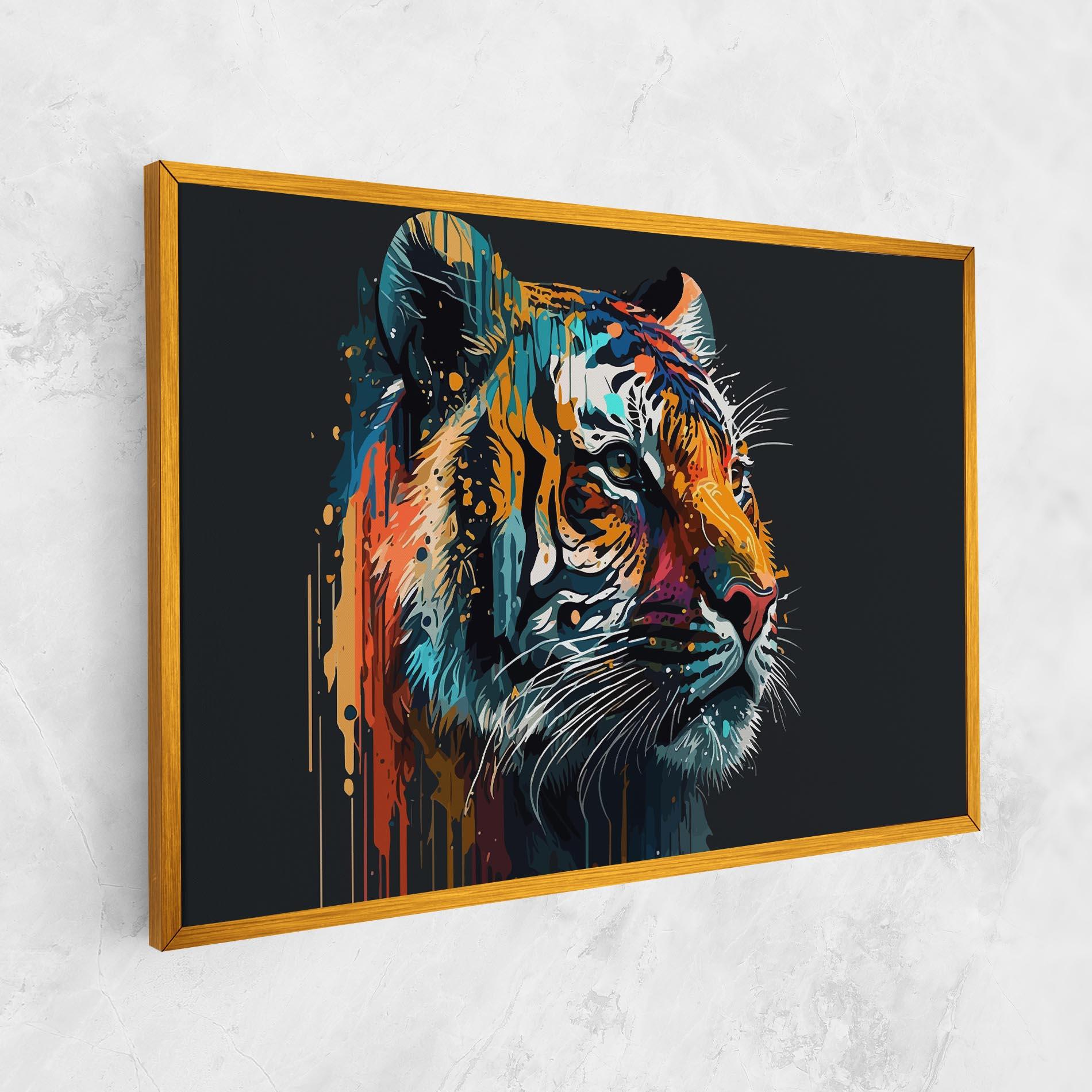 Tablou Canvas Color Mix Tiger mockup 1