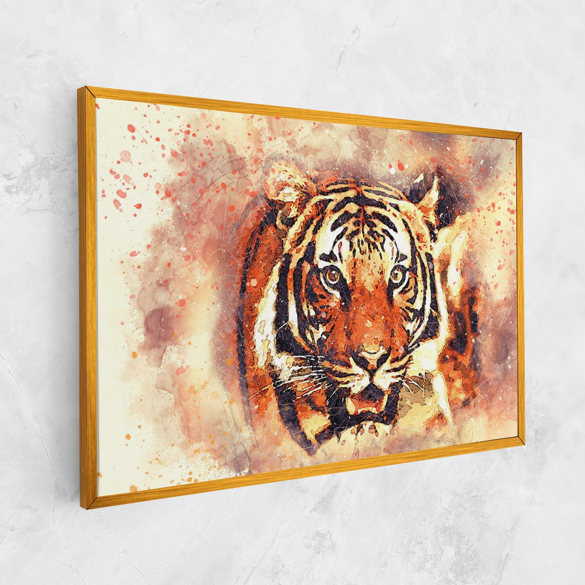 Tablou Canvas Tiger Colors mockup 1