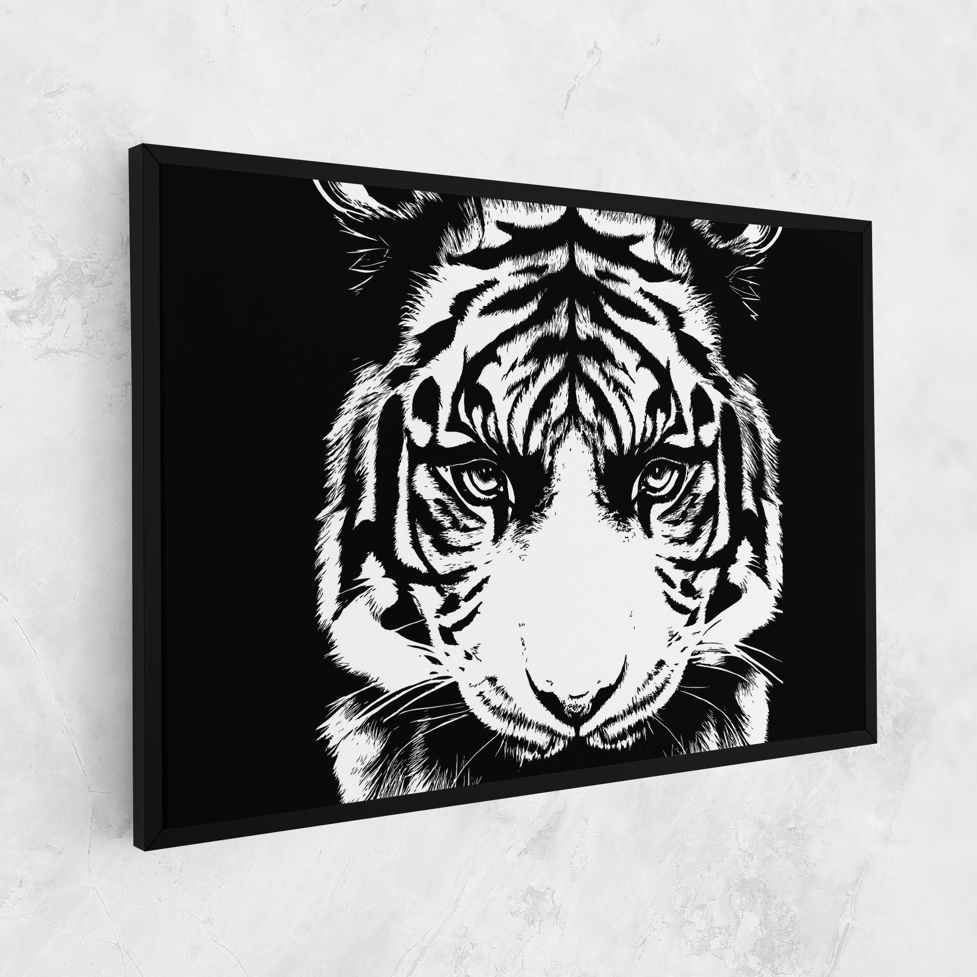 Tablou Canvas Big Eyes Tiger mockup 1