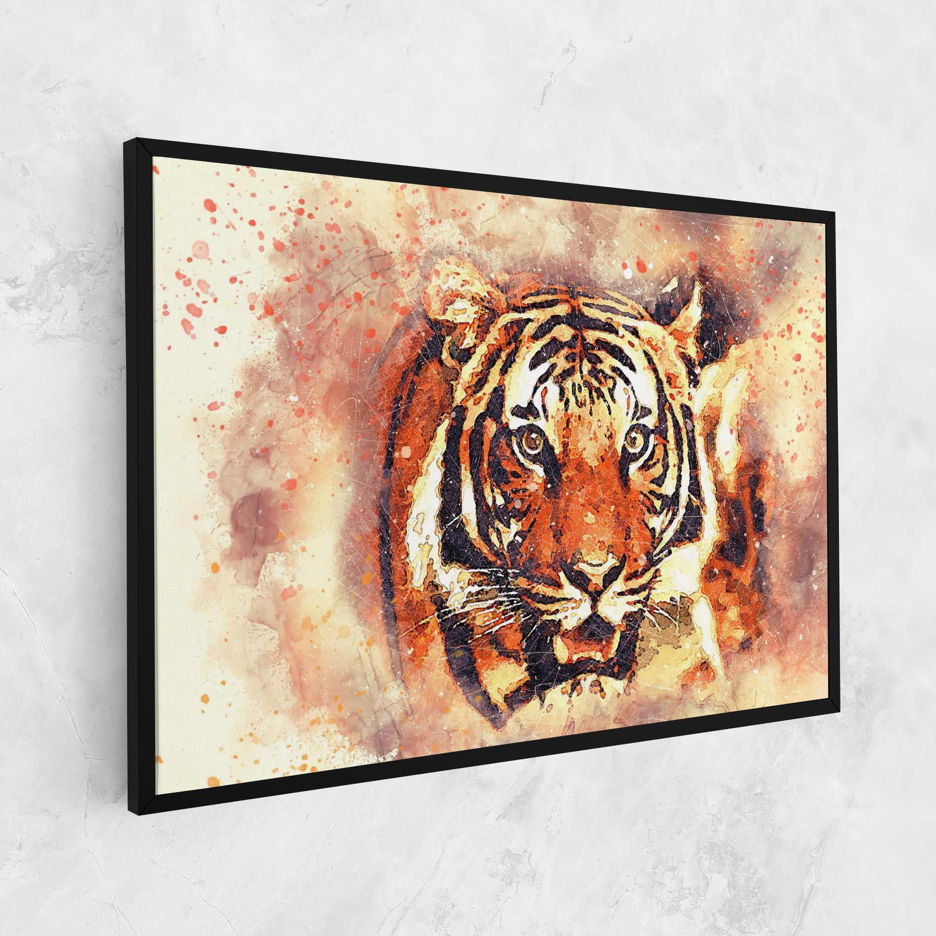 Tablou Canvas Tiger Colors mockup 1