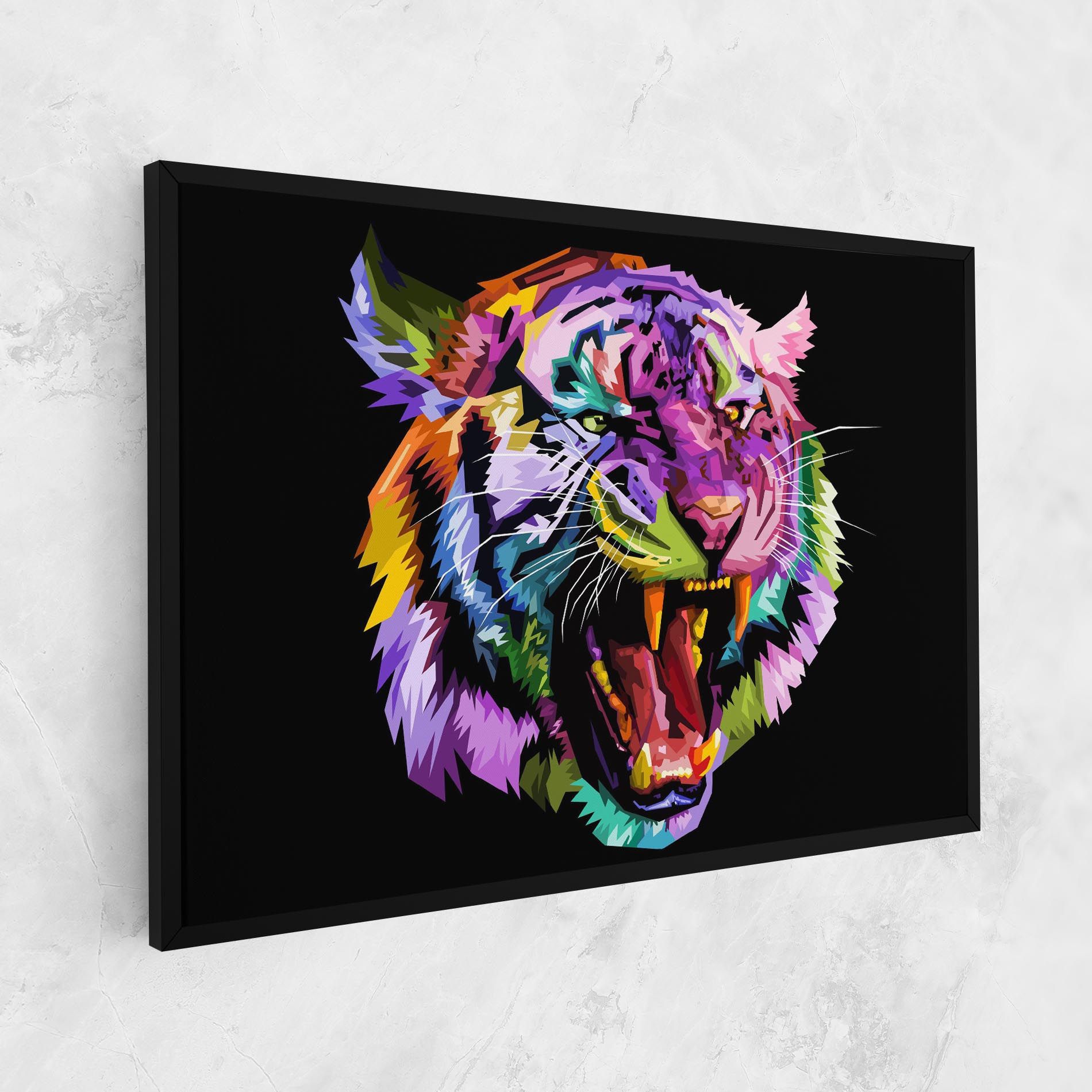 Tiger On Black mockup 1