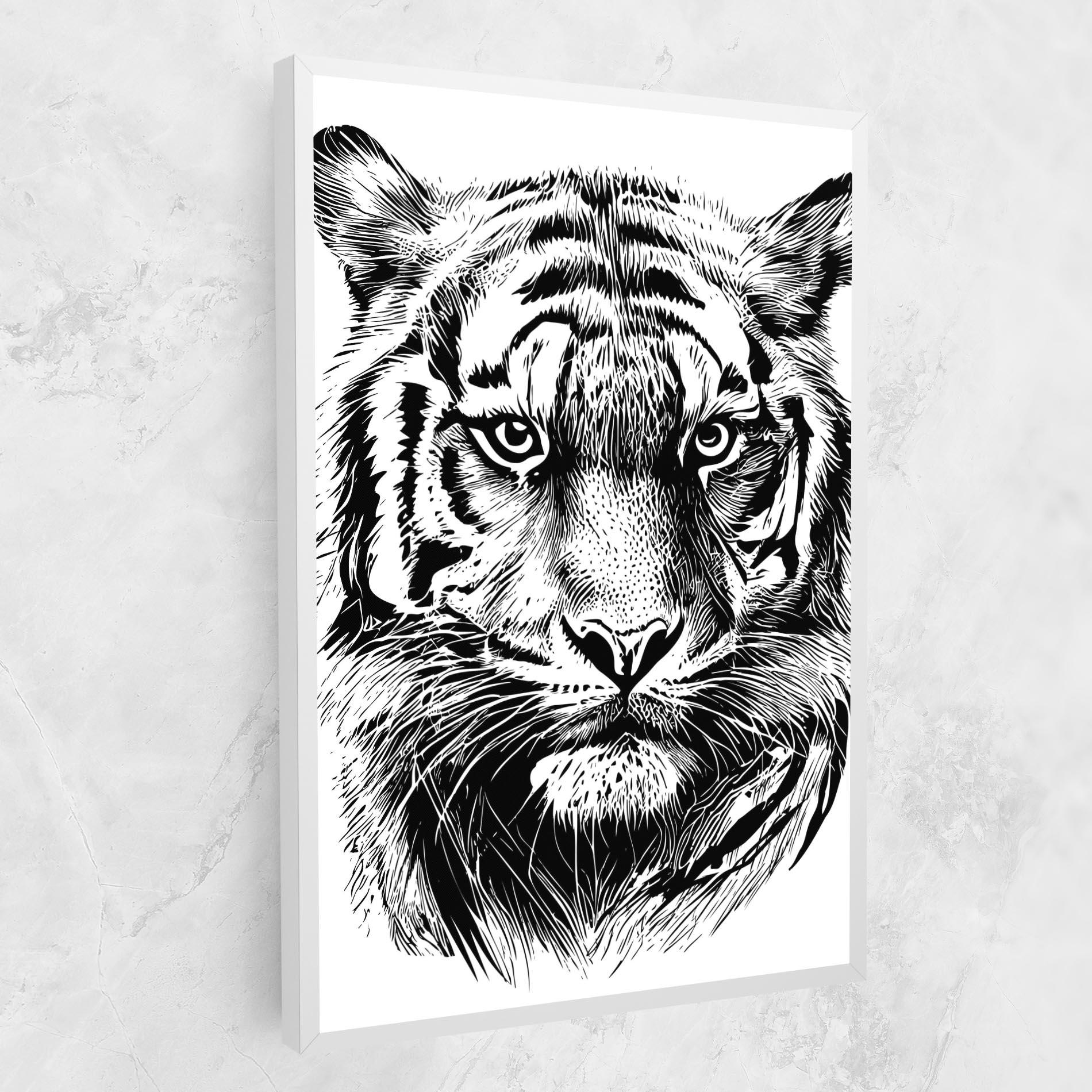 Tablou Canvas Pretty Tiger Head mockup 1