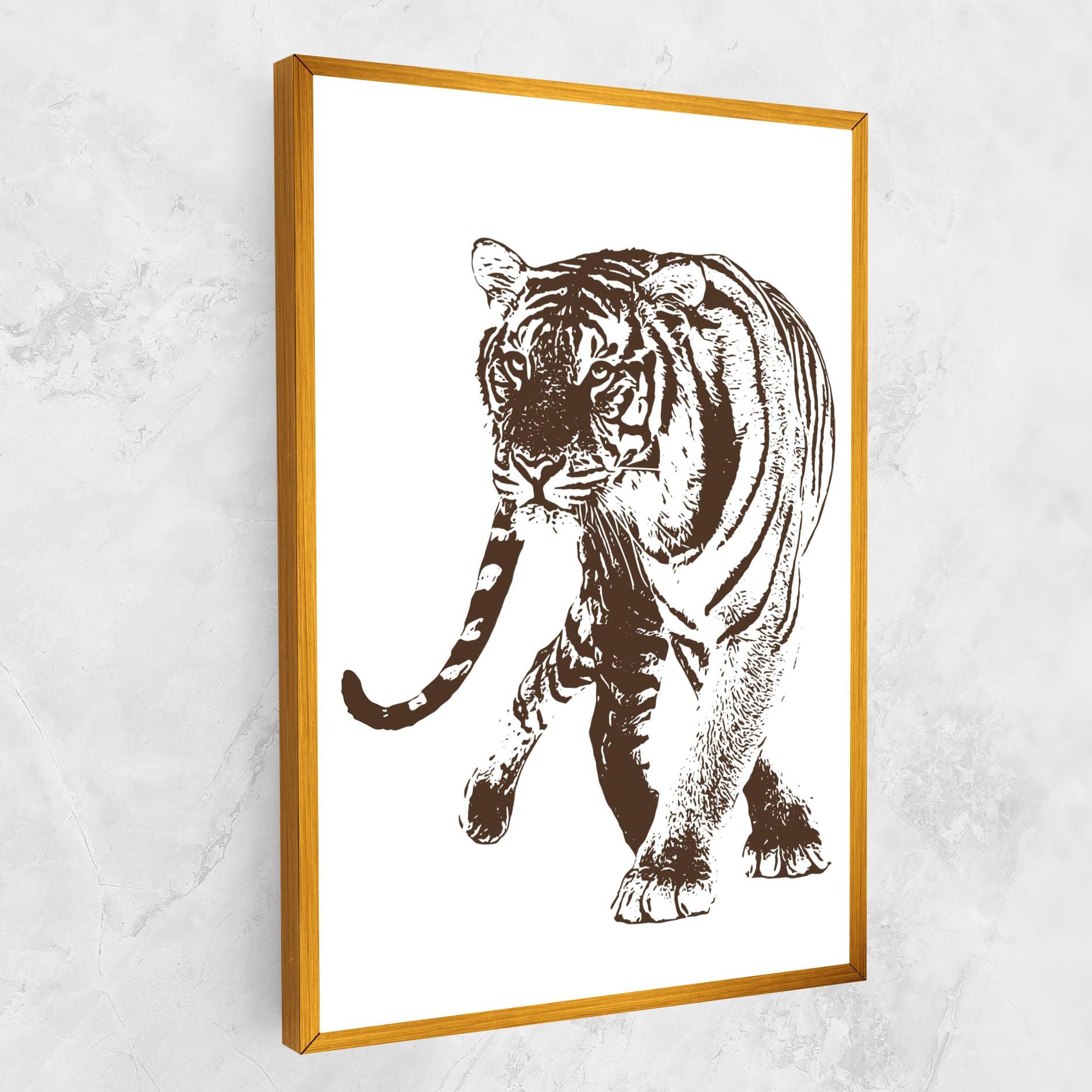 Brown Line Tiger mockup 1