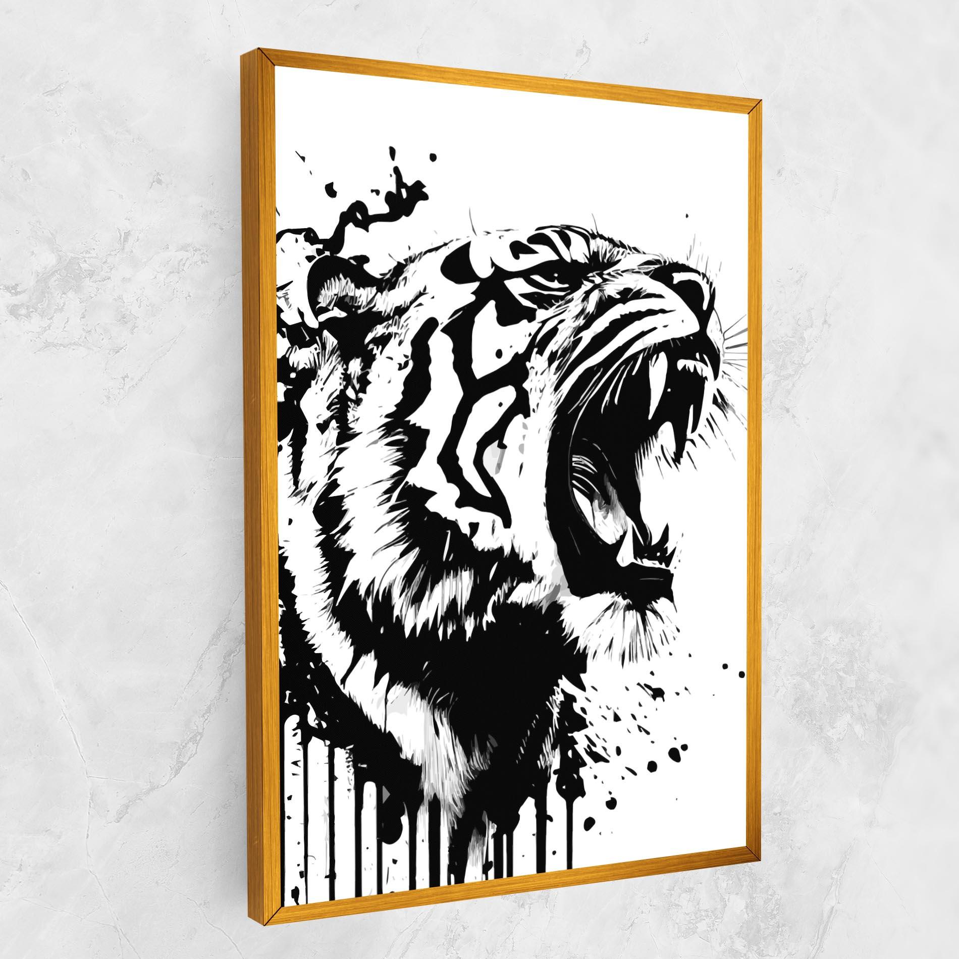 Tablou Canvas Ink Art Tiger mockup 1