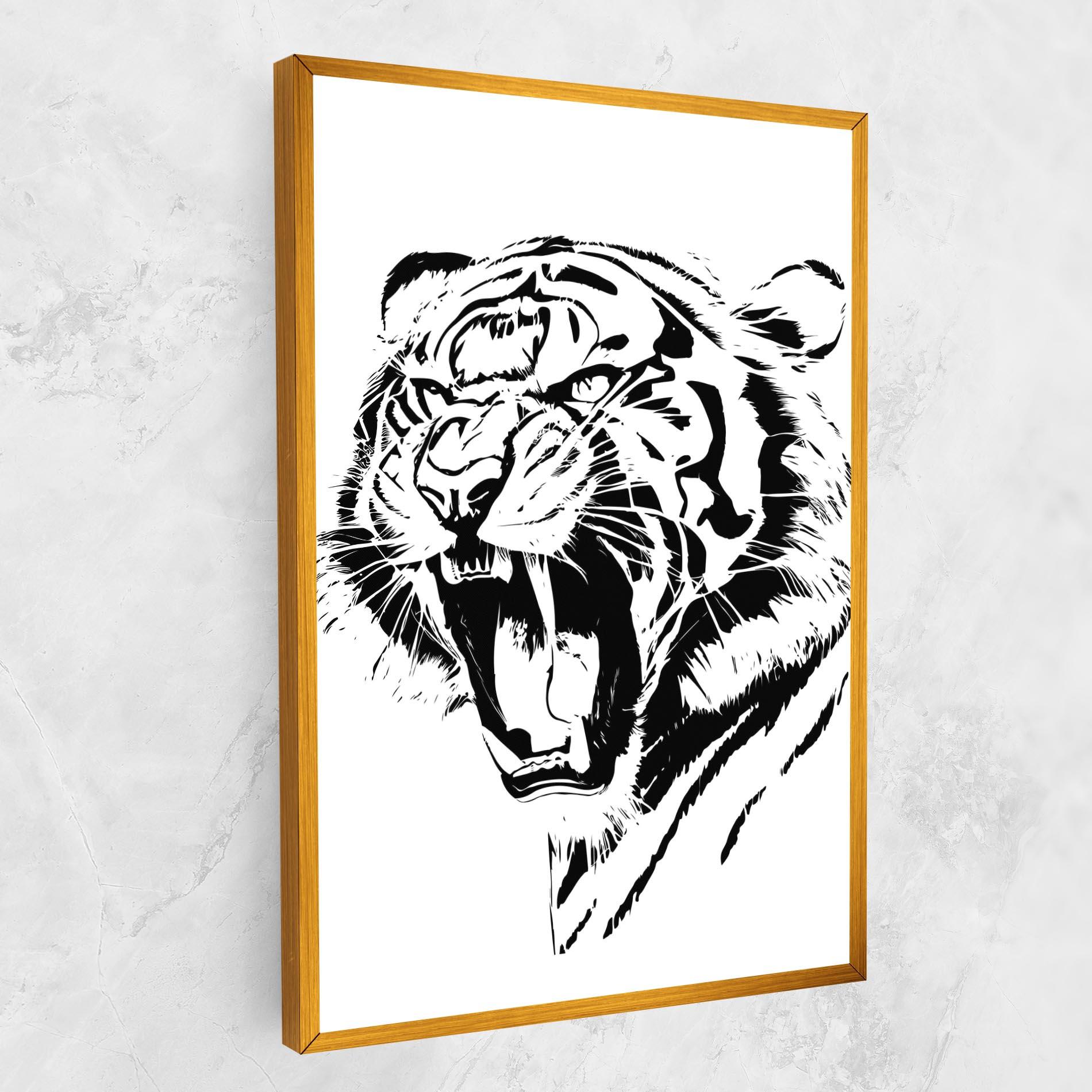 Tablou Canvas Roaring Tiger mockup 1