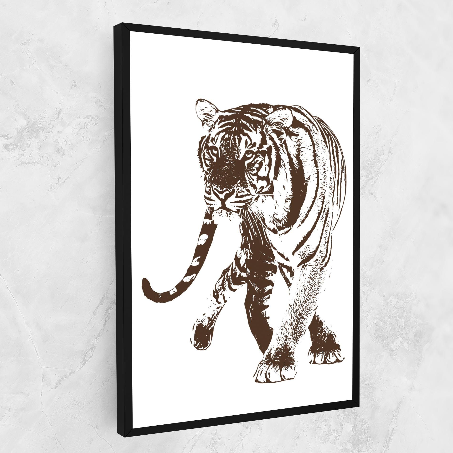 Brown Line Tiger mockup 1