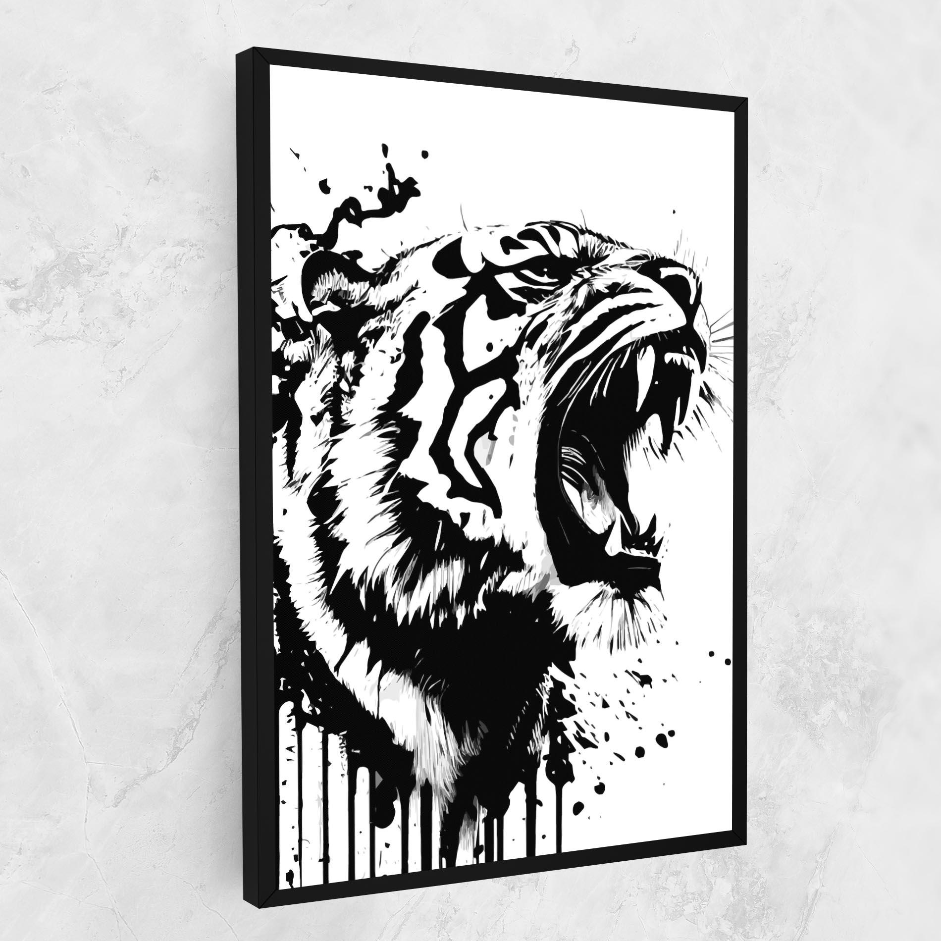Tablou Canvas Ink Art Tiger mockup 1