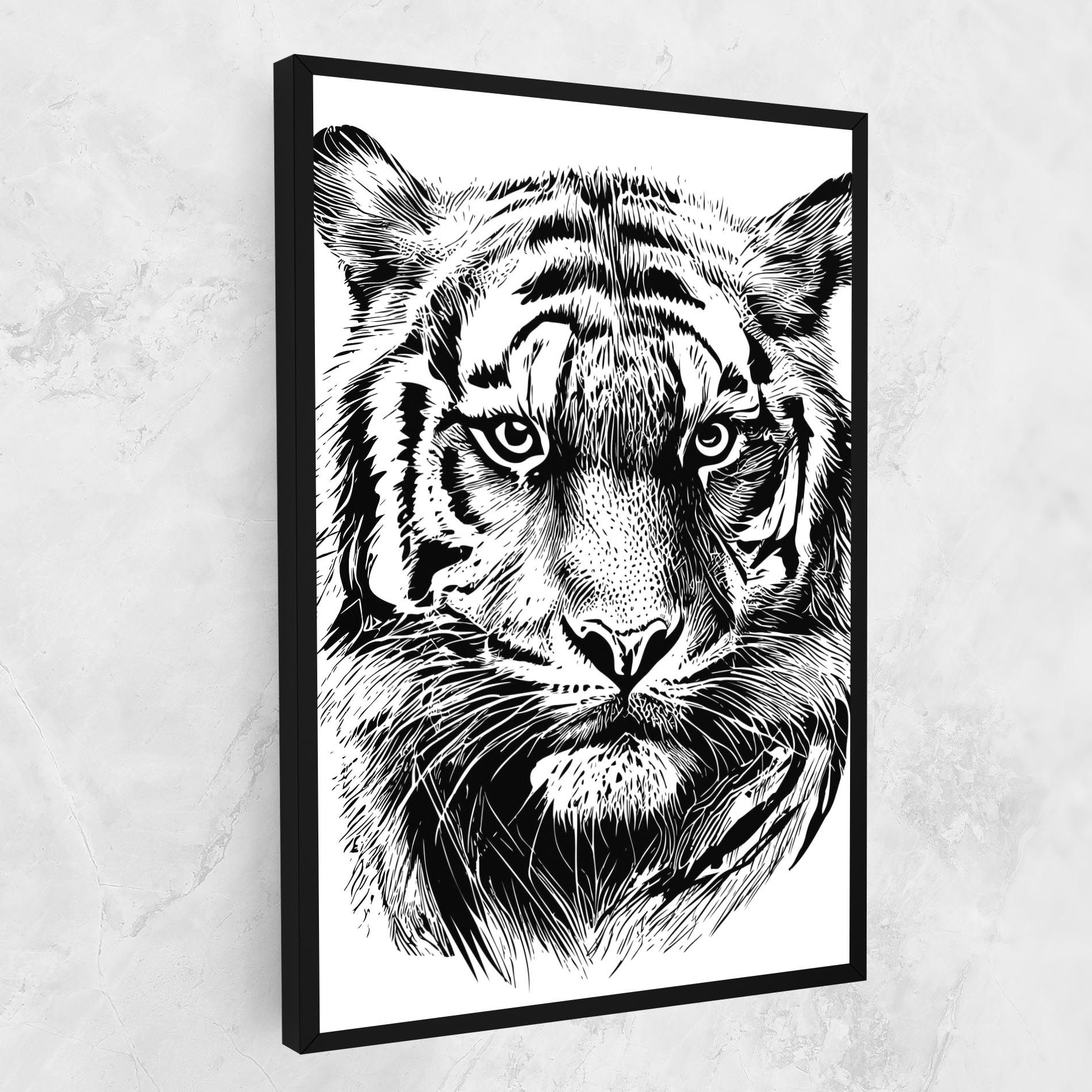 Pretty Tiger Head mockup 1