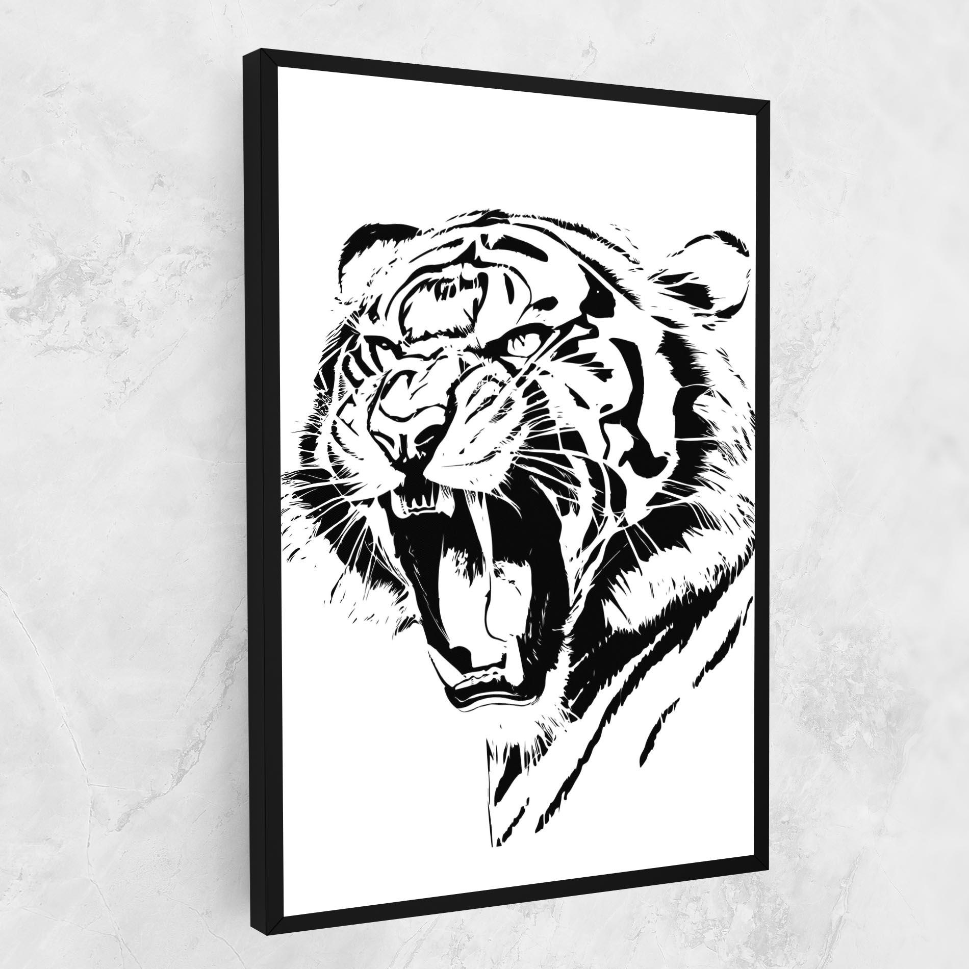 Tablou Canvas Roaring Tiger mockup 1
