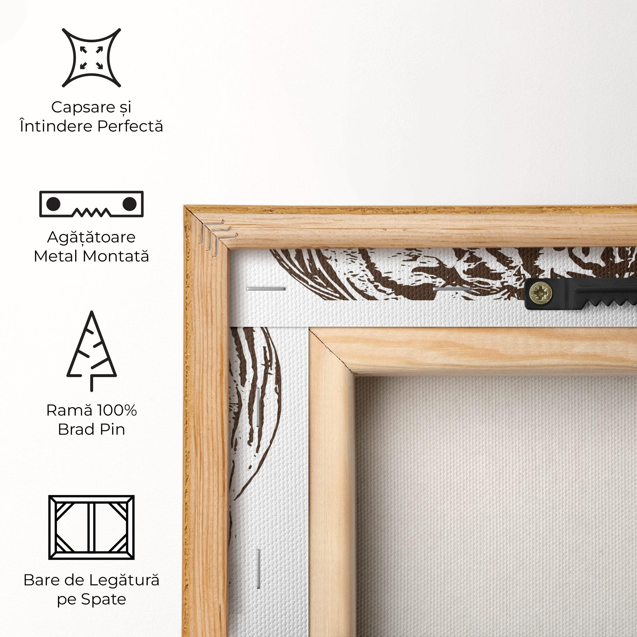 Tablou Canvas Brown Line Tiger mockup 5