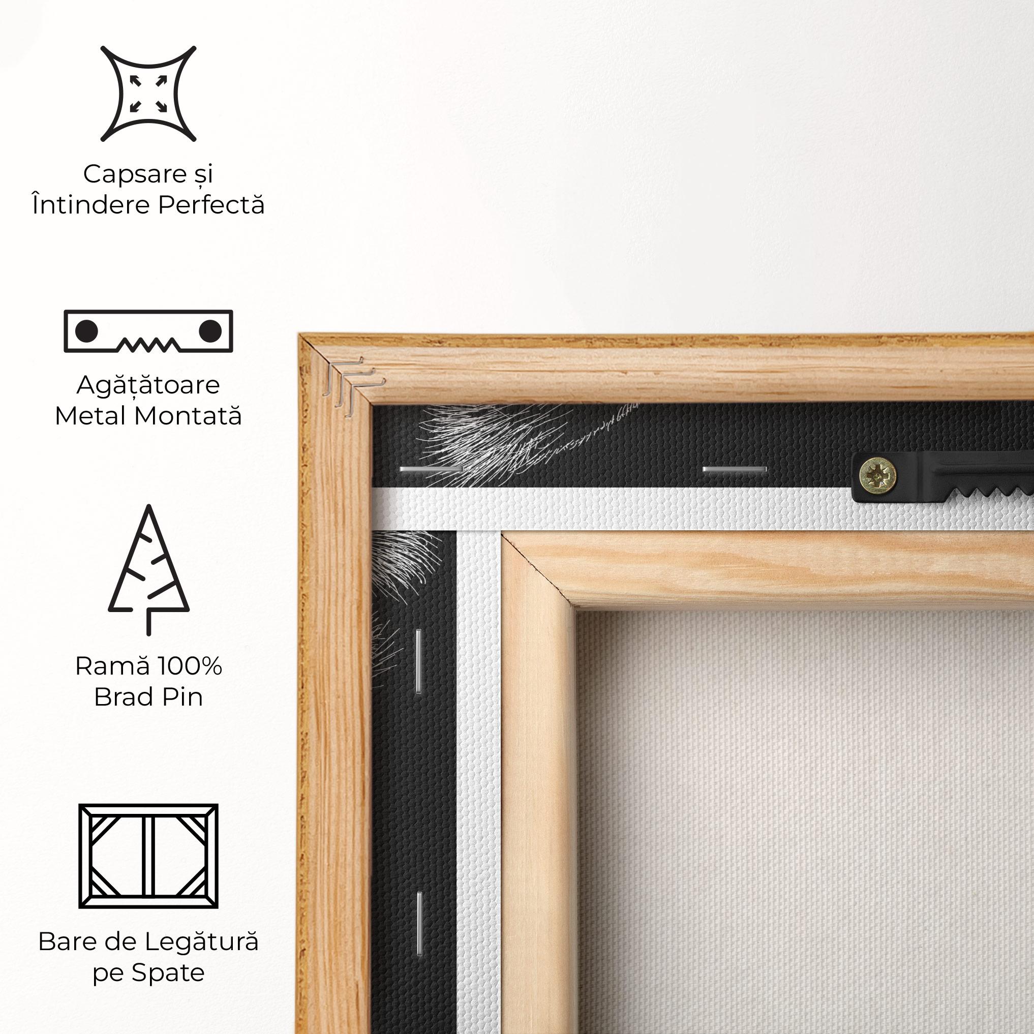 Tablou Canvas Tiger White Head mockup 5