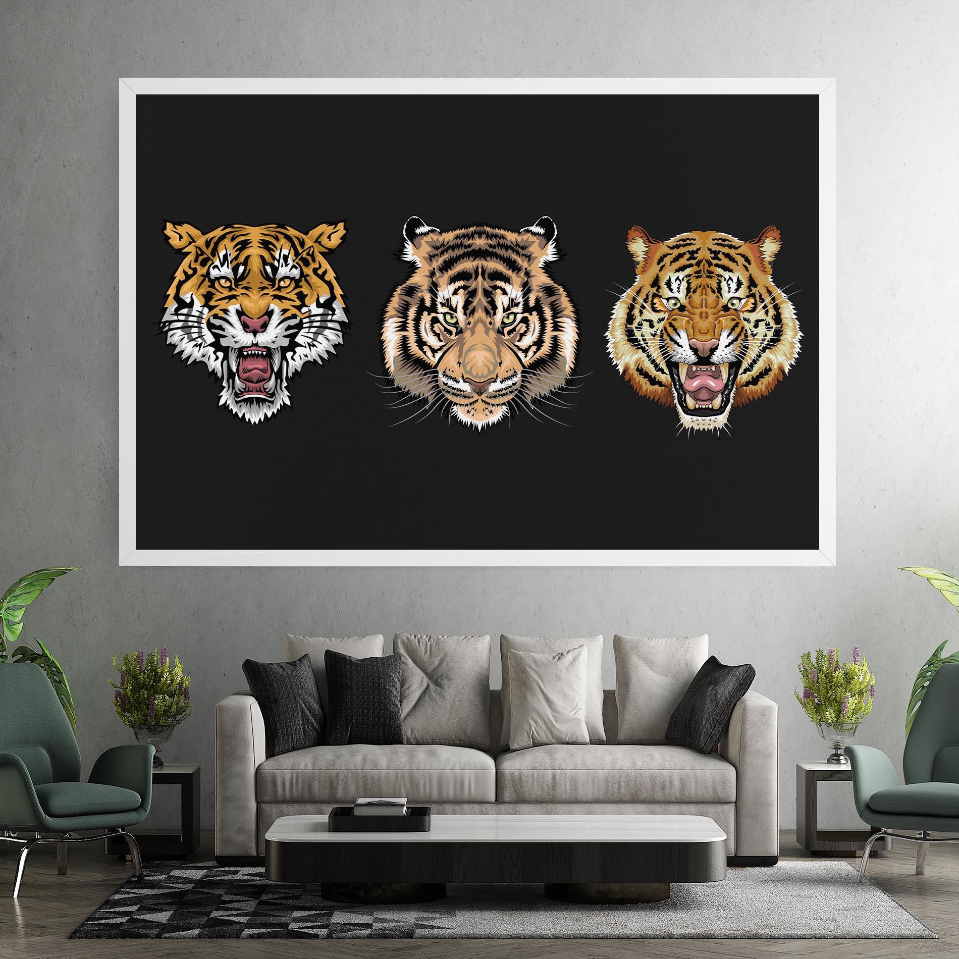 Tablou Canvas 3 Tigers mockup 7