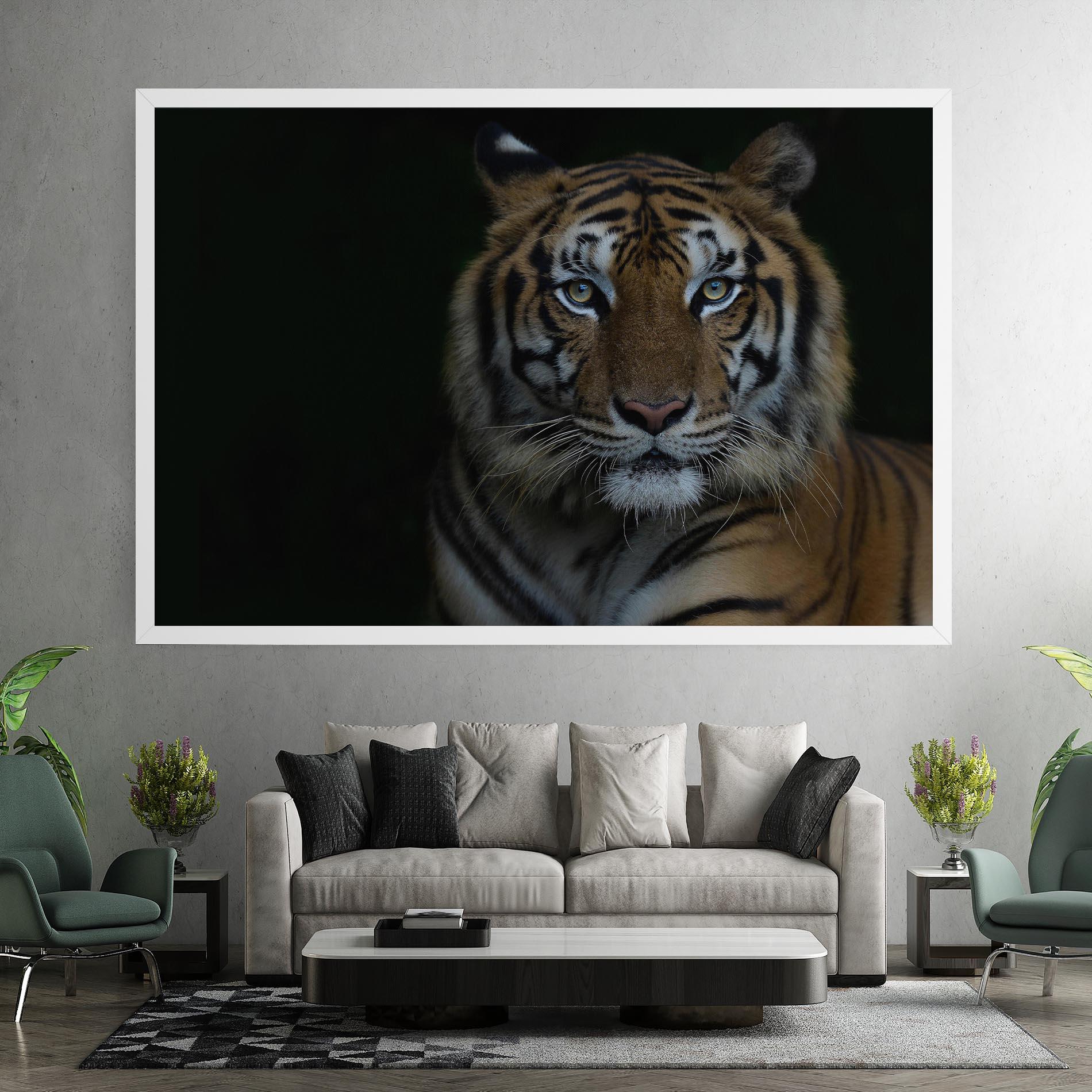 Tablou Canvas Close Up Tiger mockup 7