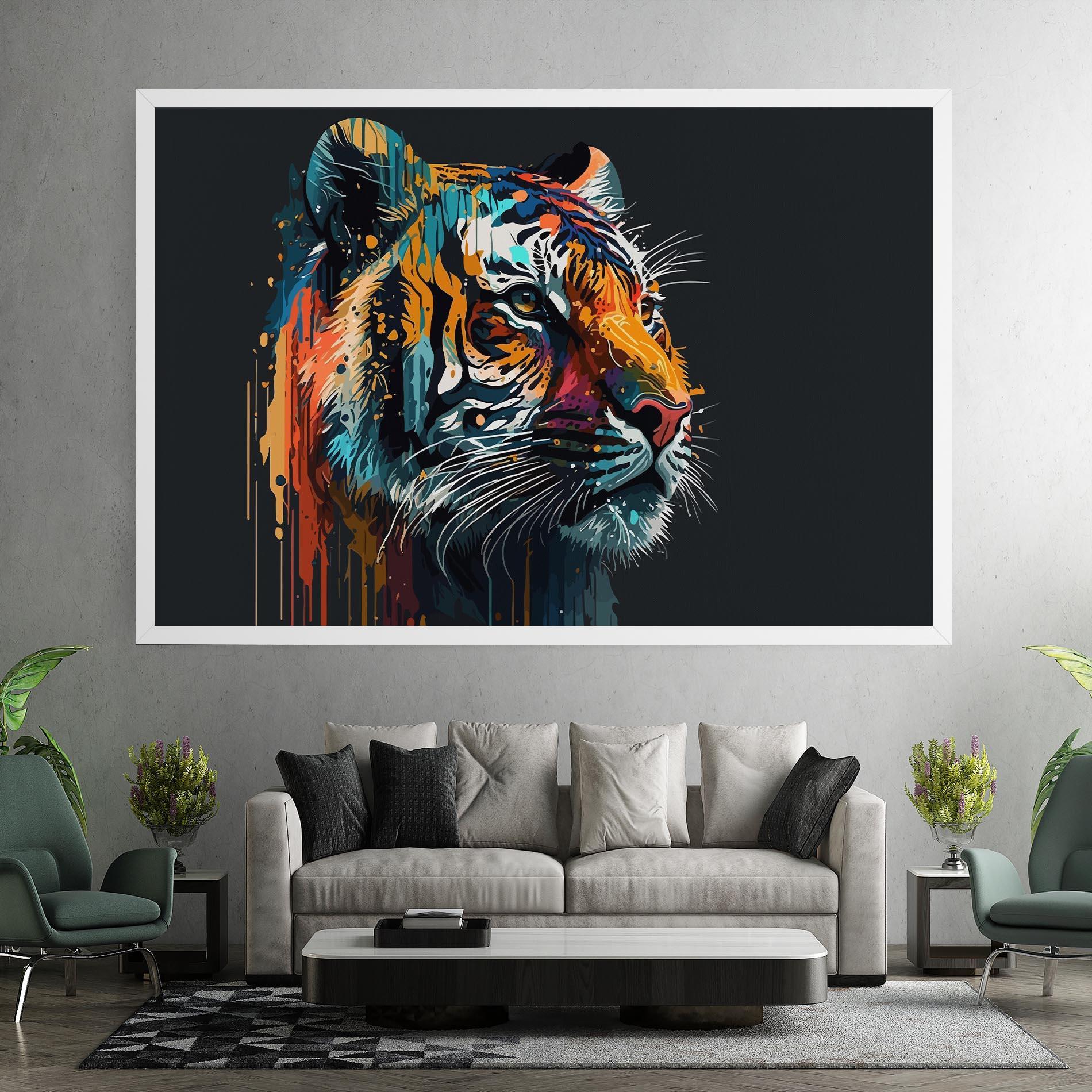 Tablou Canvas Color Mix Tiger mockup 7