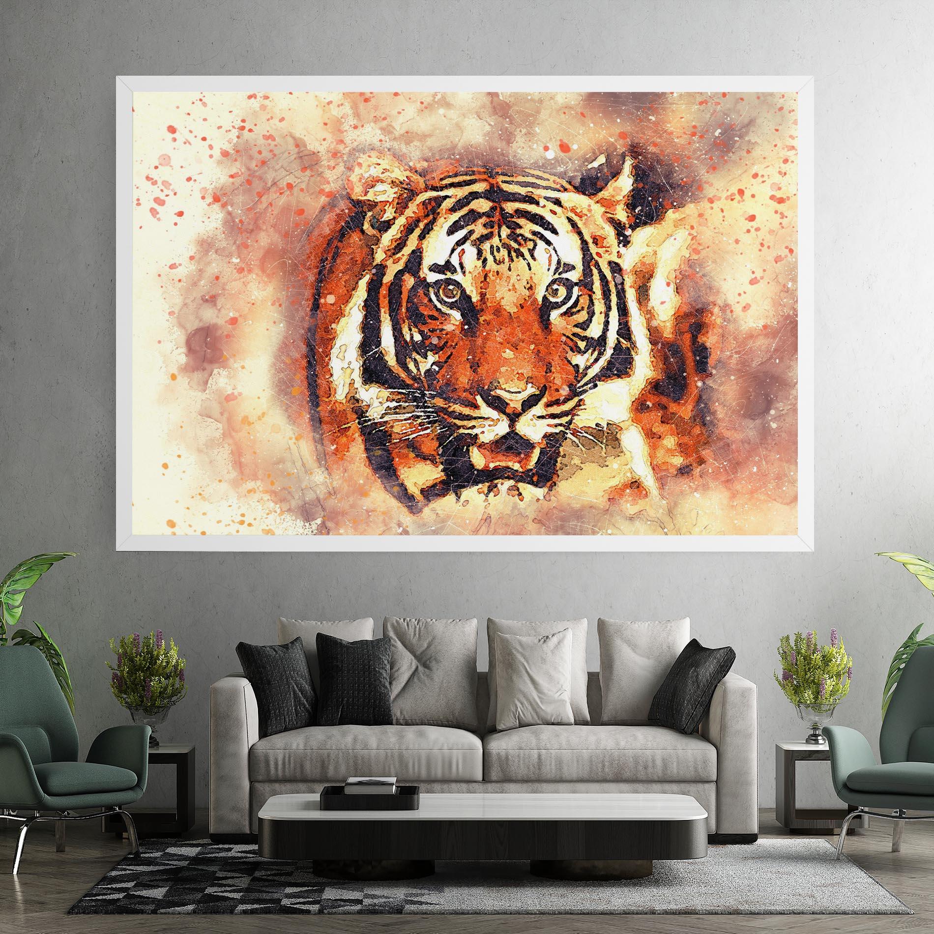 Tablou Canvas Tiger Colors mockup 7