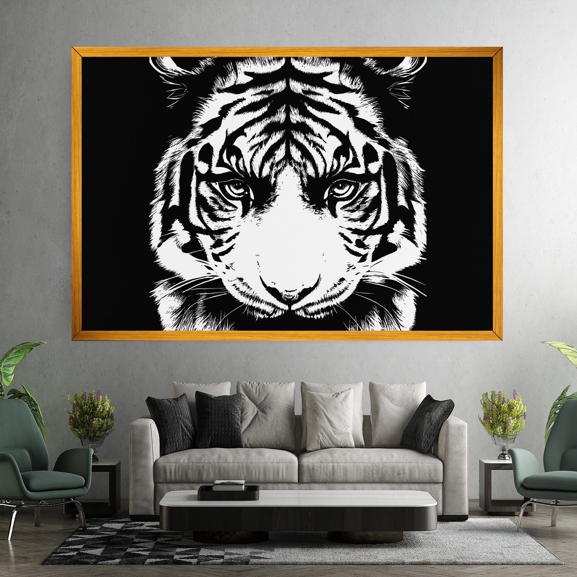 Tablou Canvas Big Eyes Tiger mockup 7