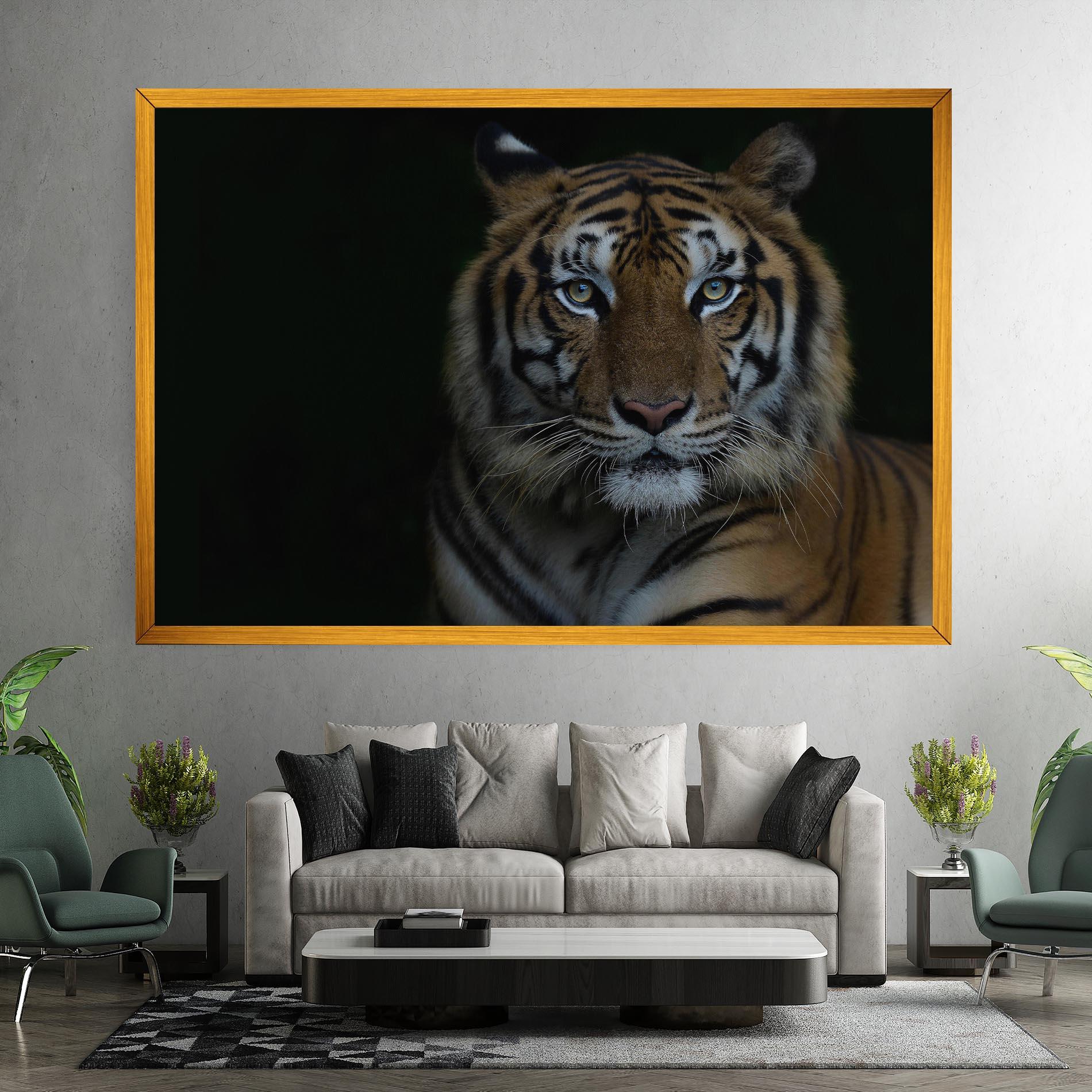 Tablou Canvas Close Up Tiger mockup 7
