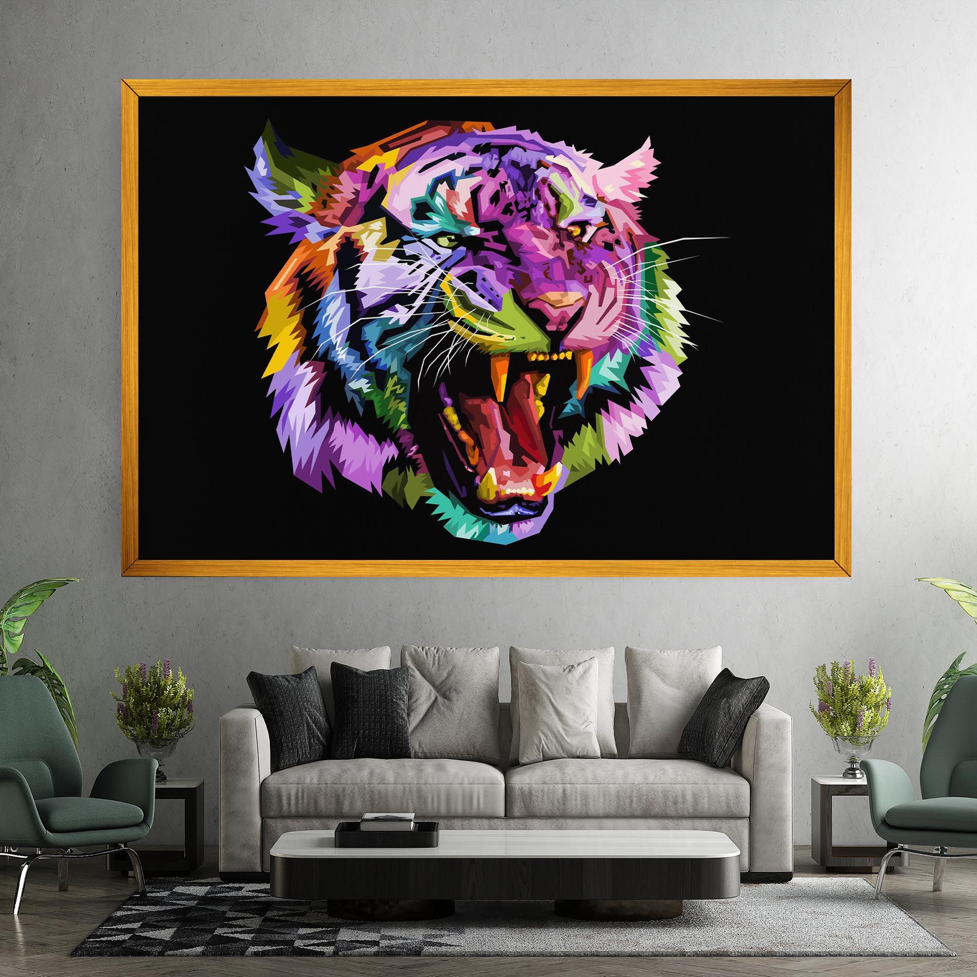 Tiger On Black mockup 7