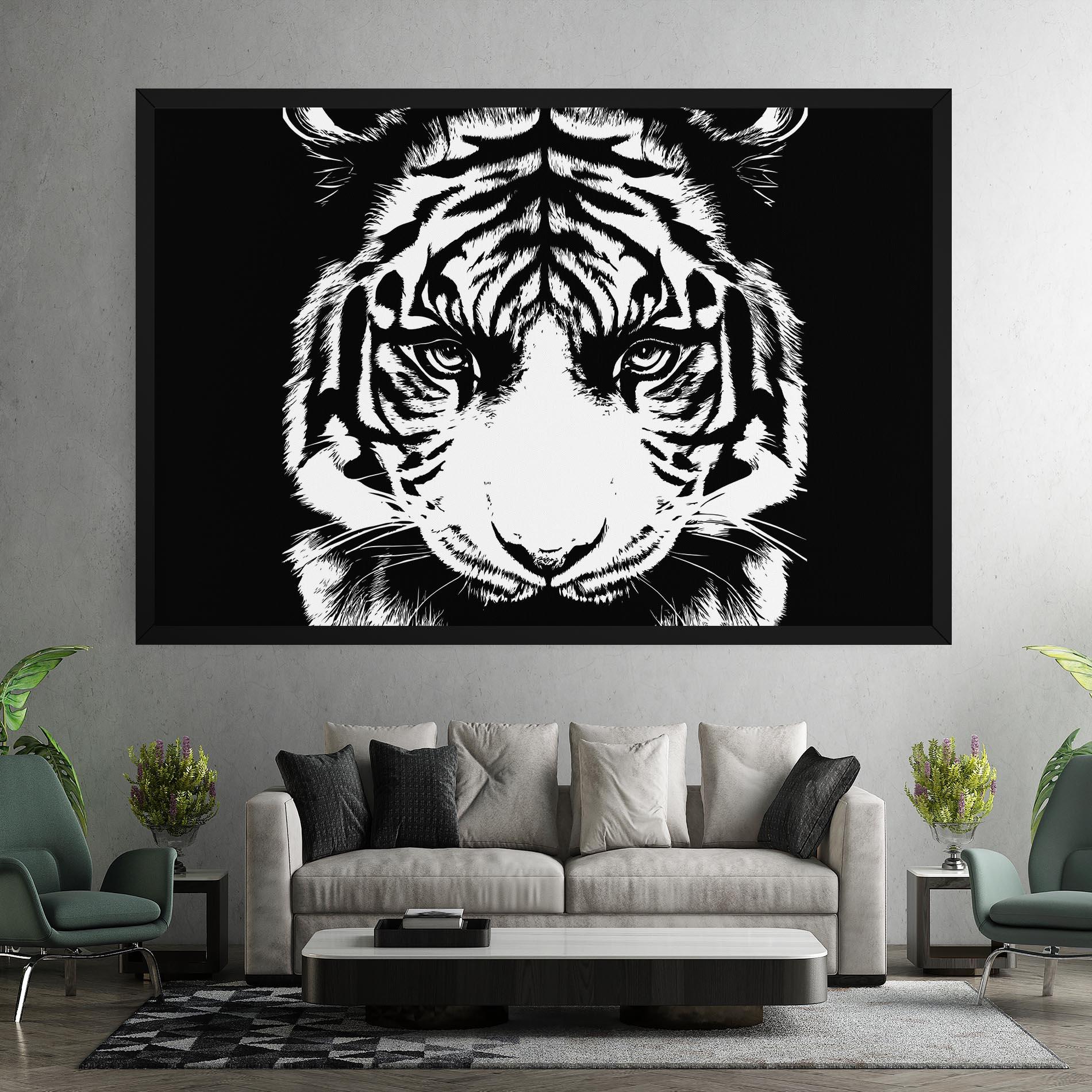 Tablou Canvas Big Eyes Tiger mockup 7