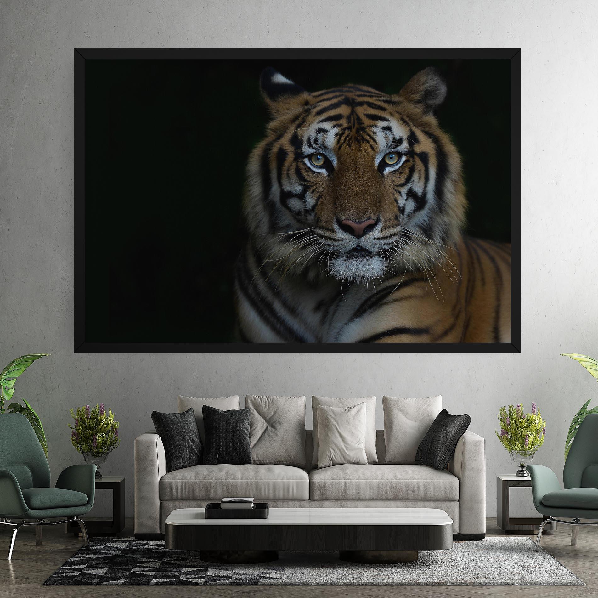 Tablou Canvas Close Up Tiger mockup 7