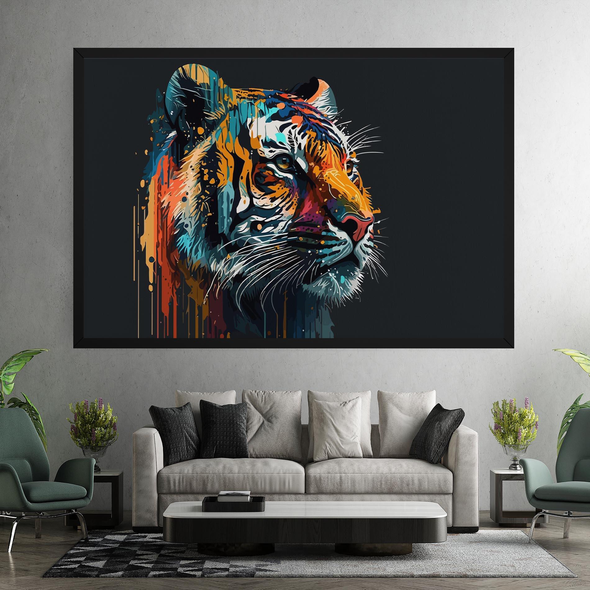 Tablou Canvas Color Mix Tiger mockup 7