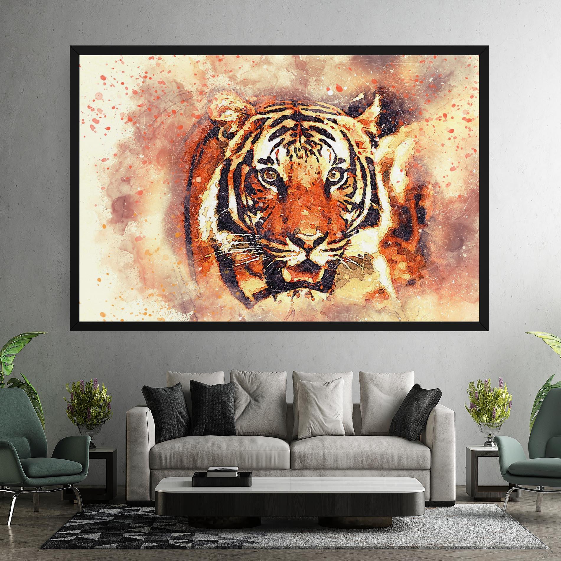 Tablou Canvas Tiger Colors mockup 7