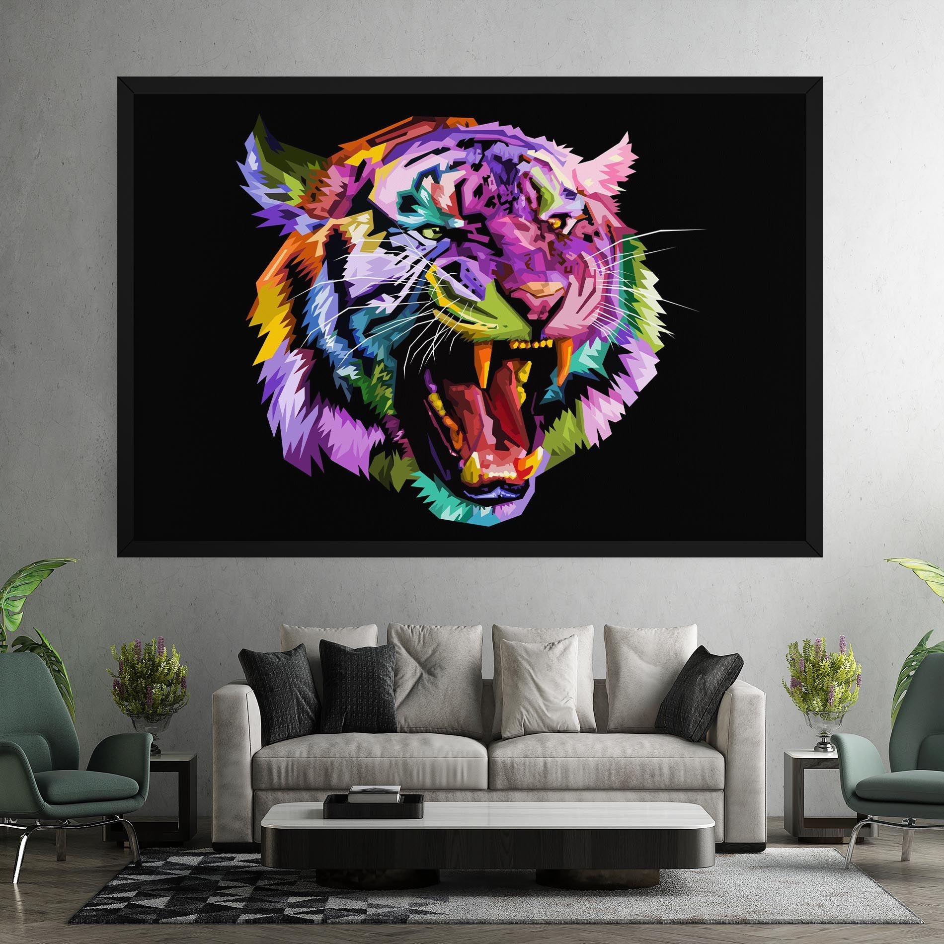 Tiger On Black mockup 7