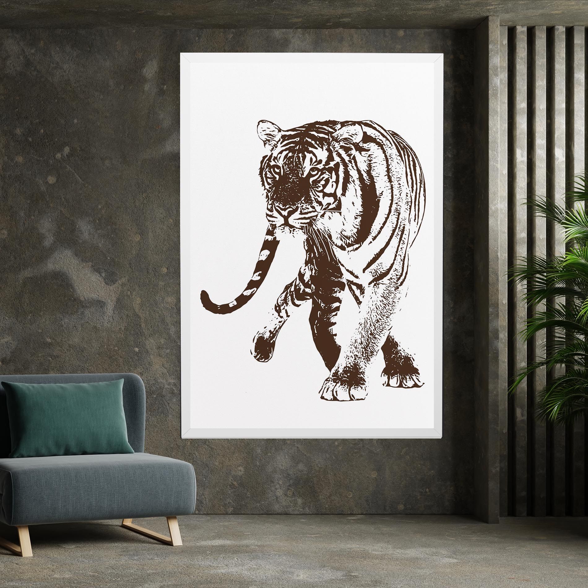 Brown Line Tiger mockup 7