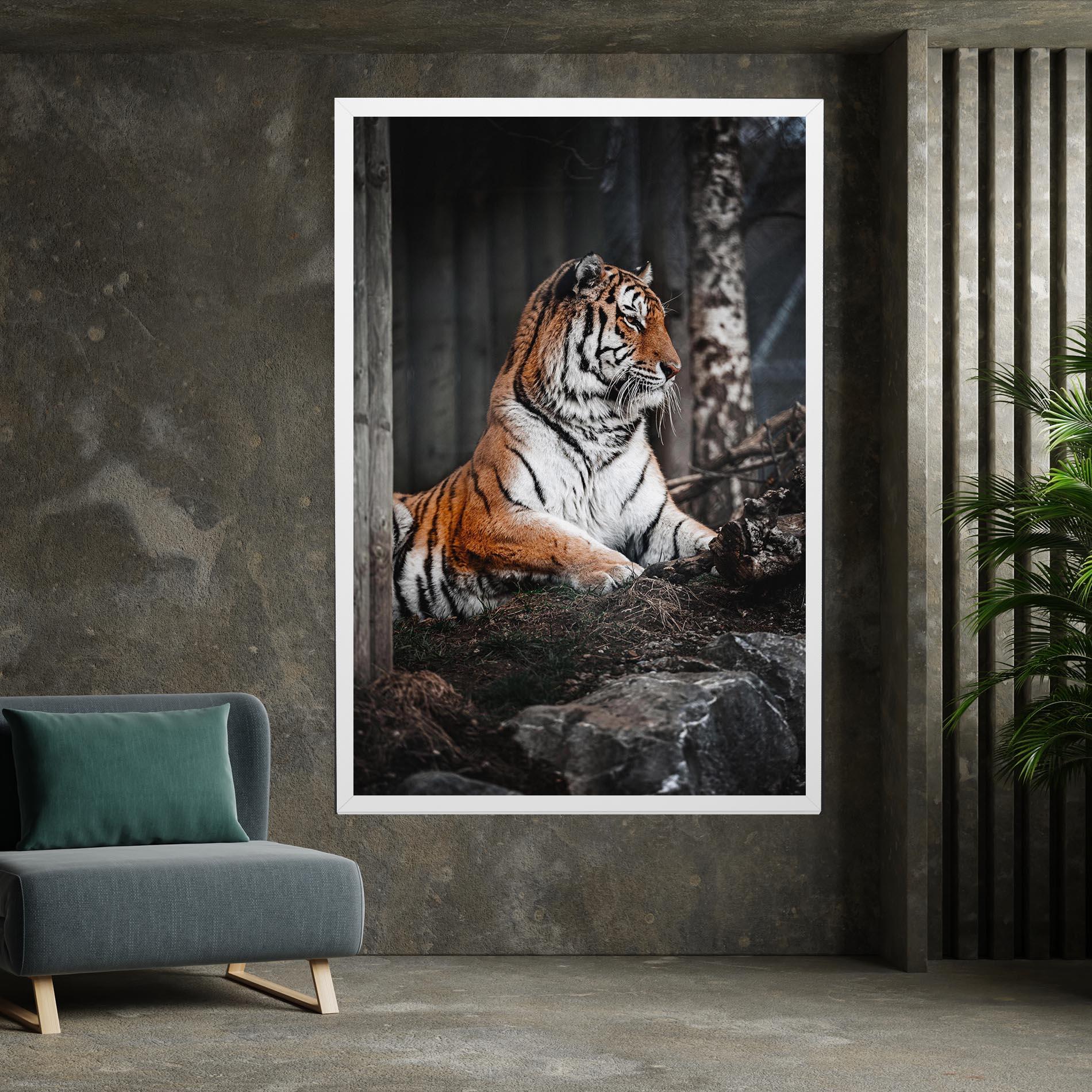 Tablou Canvas Forest Tiger mockup 7