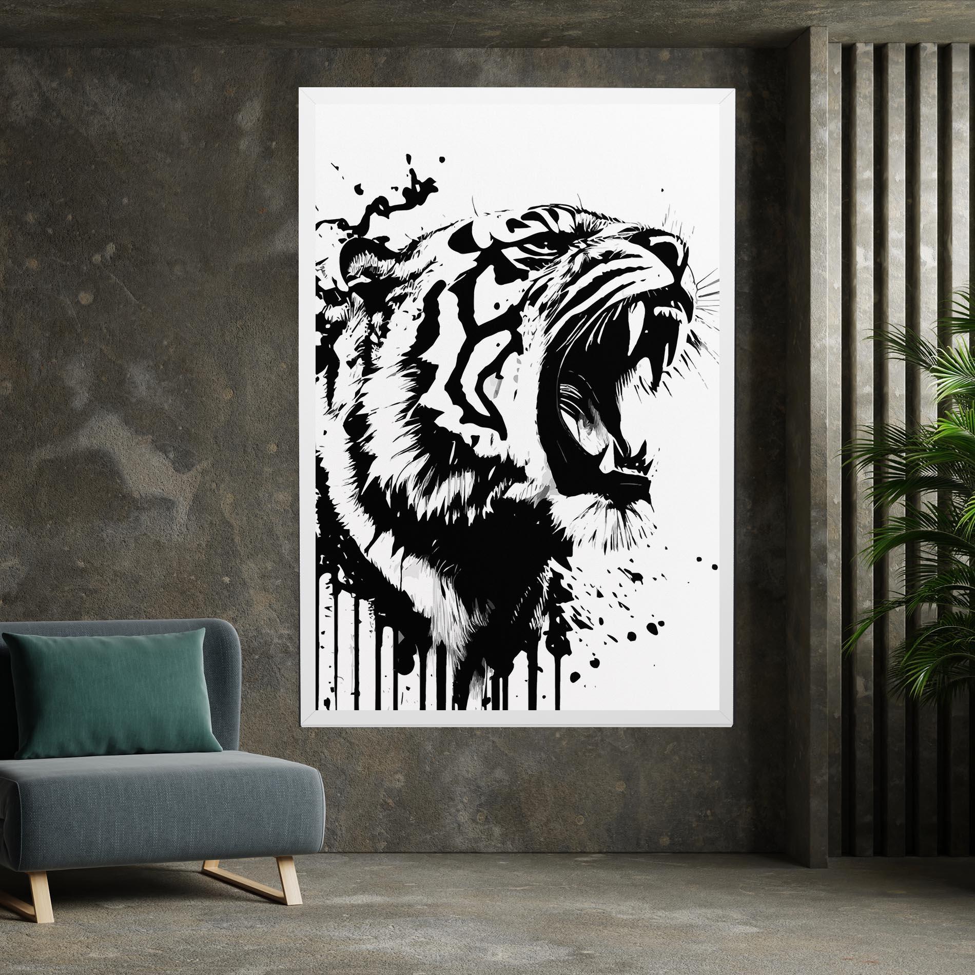Tablou Canvas Ink Art Tiger mockup 7