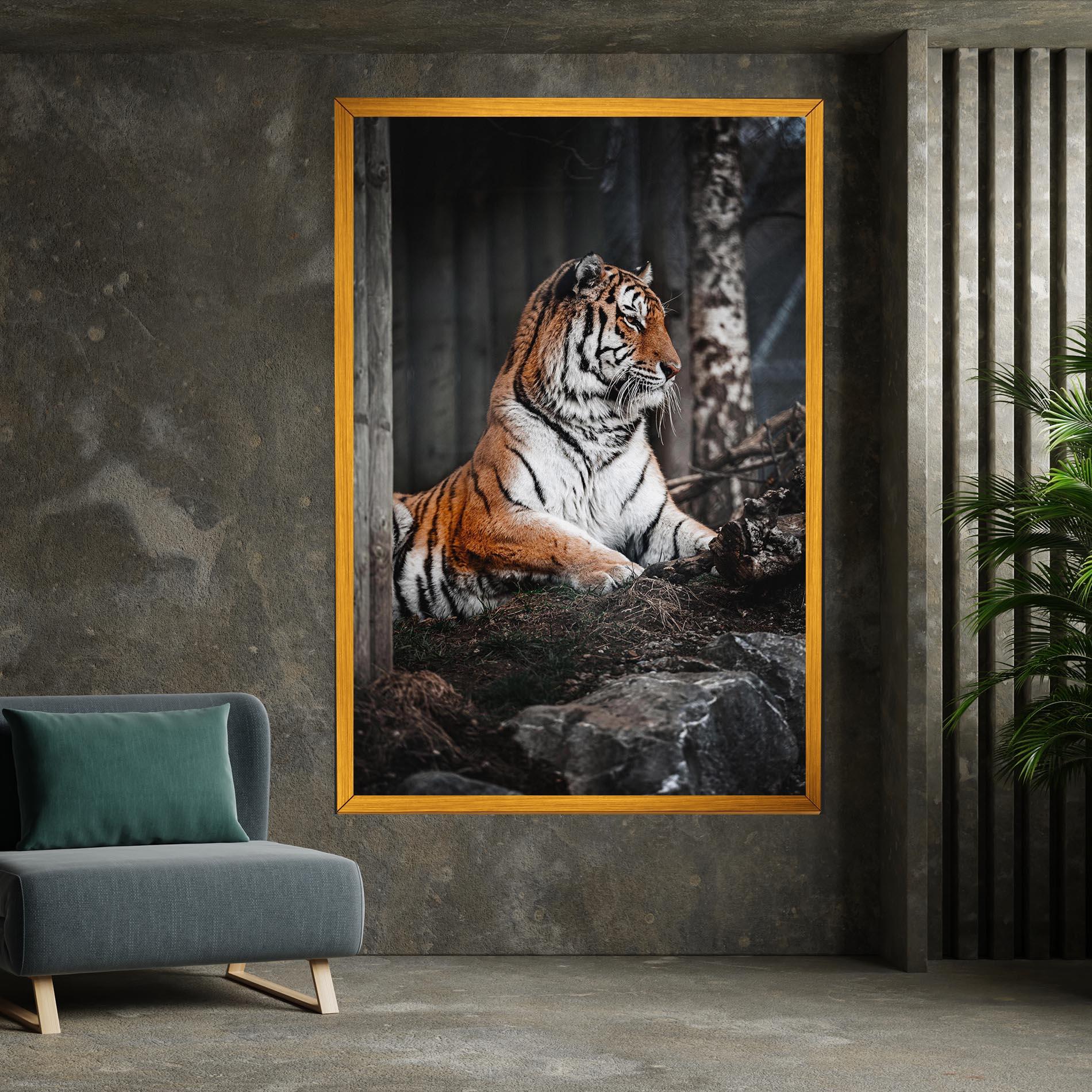 Tablou Canvas Forest Tiger mockup 7