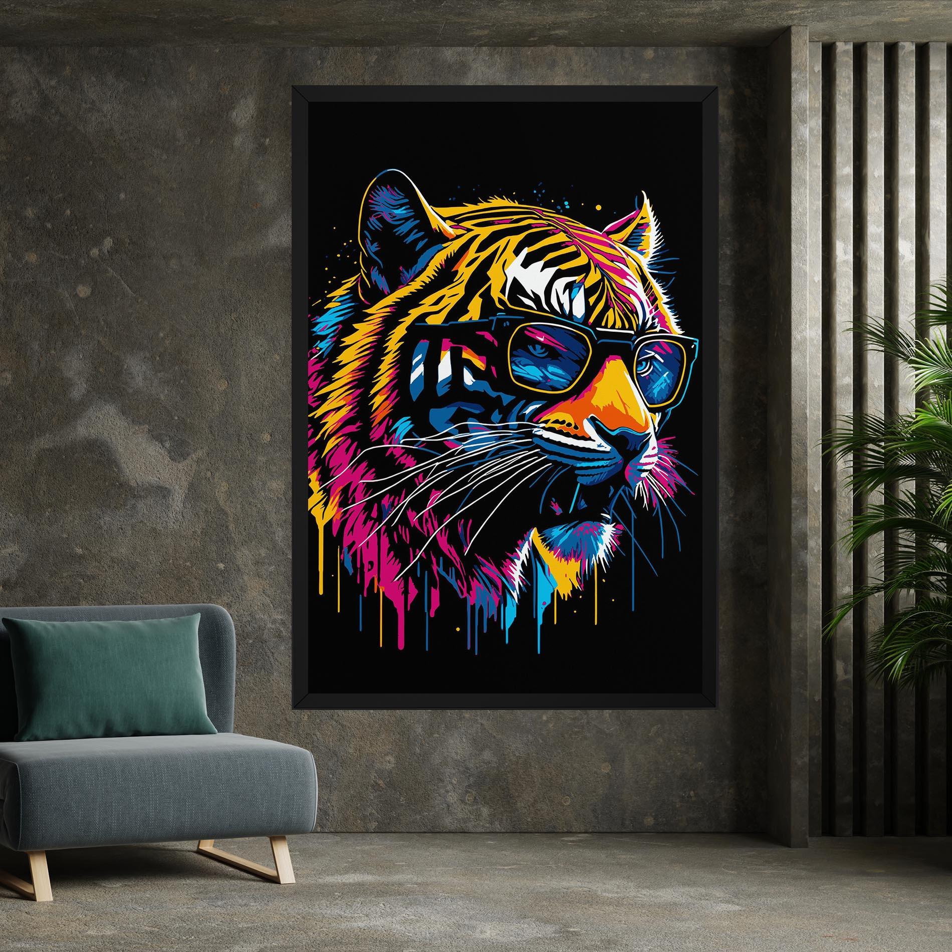 Tablou Canvas Cool Tiger mockup 7